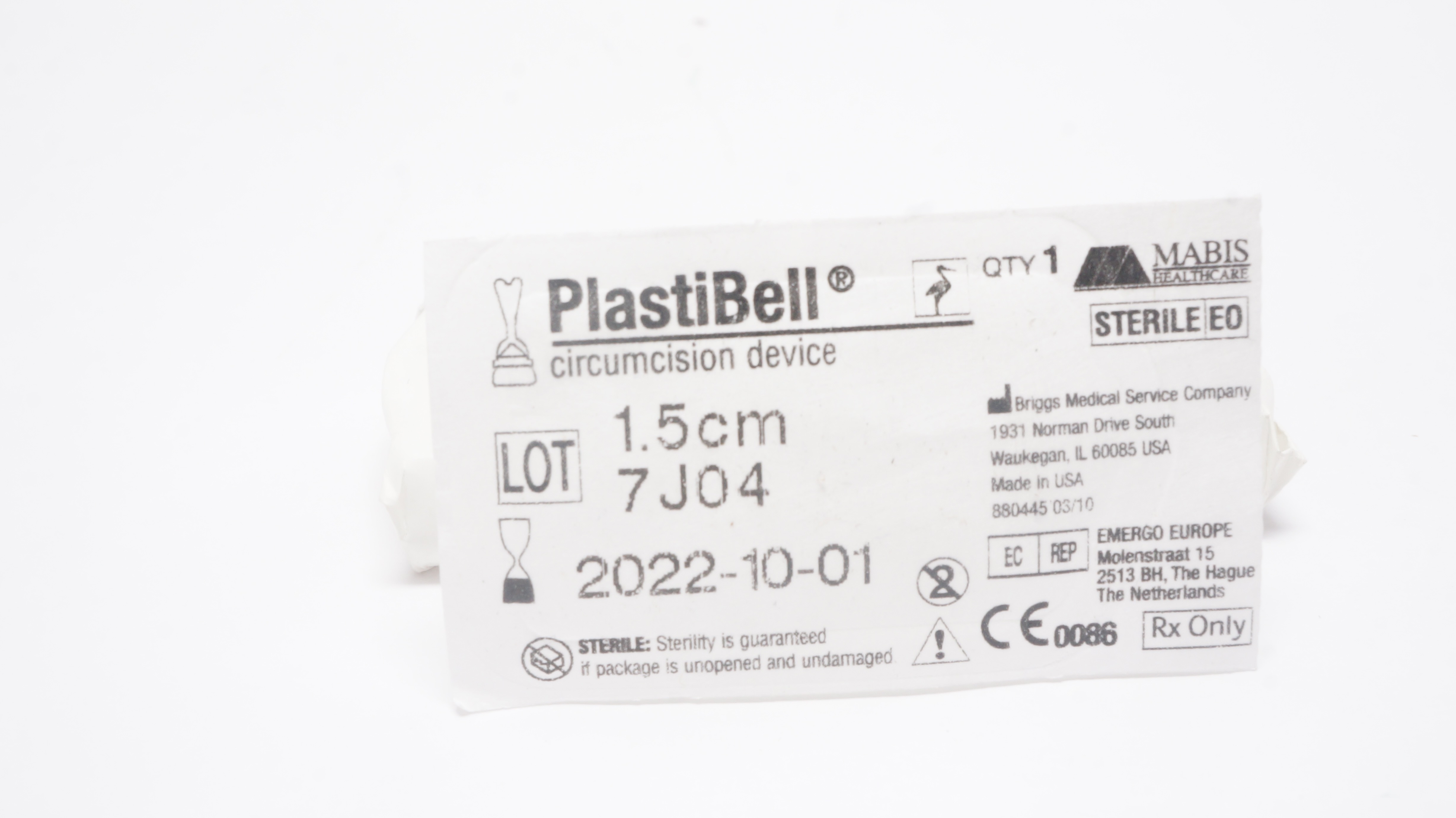 Mabis PlastiBell Circumcision Device 1.5cm (x)