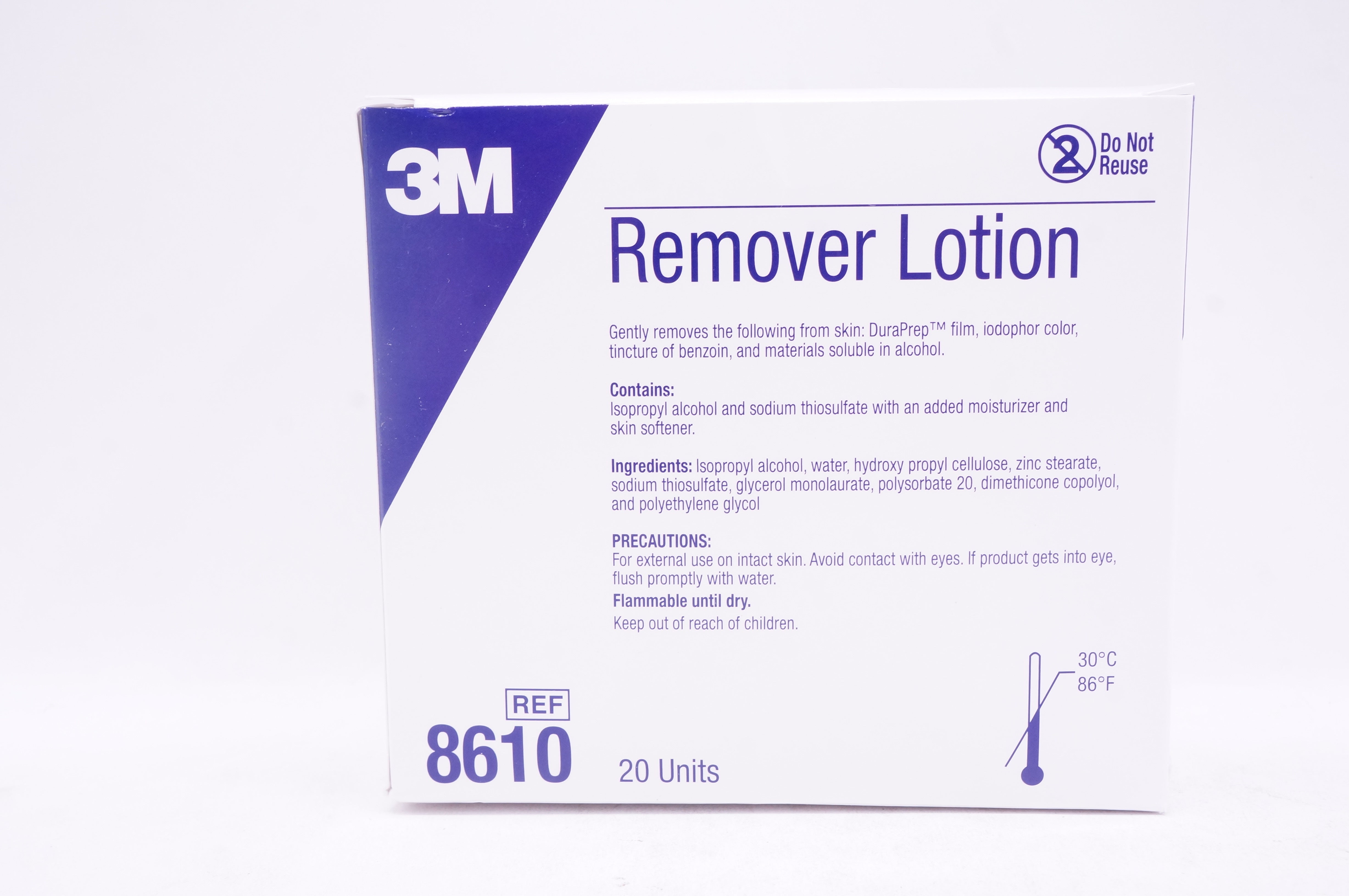 3M 8610 Remover Lotion - Box of 20