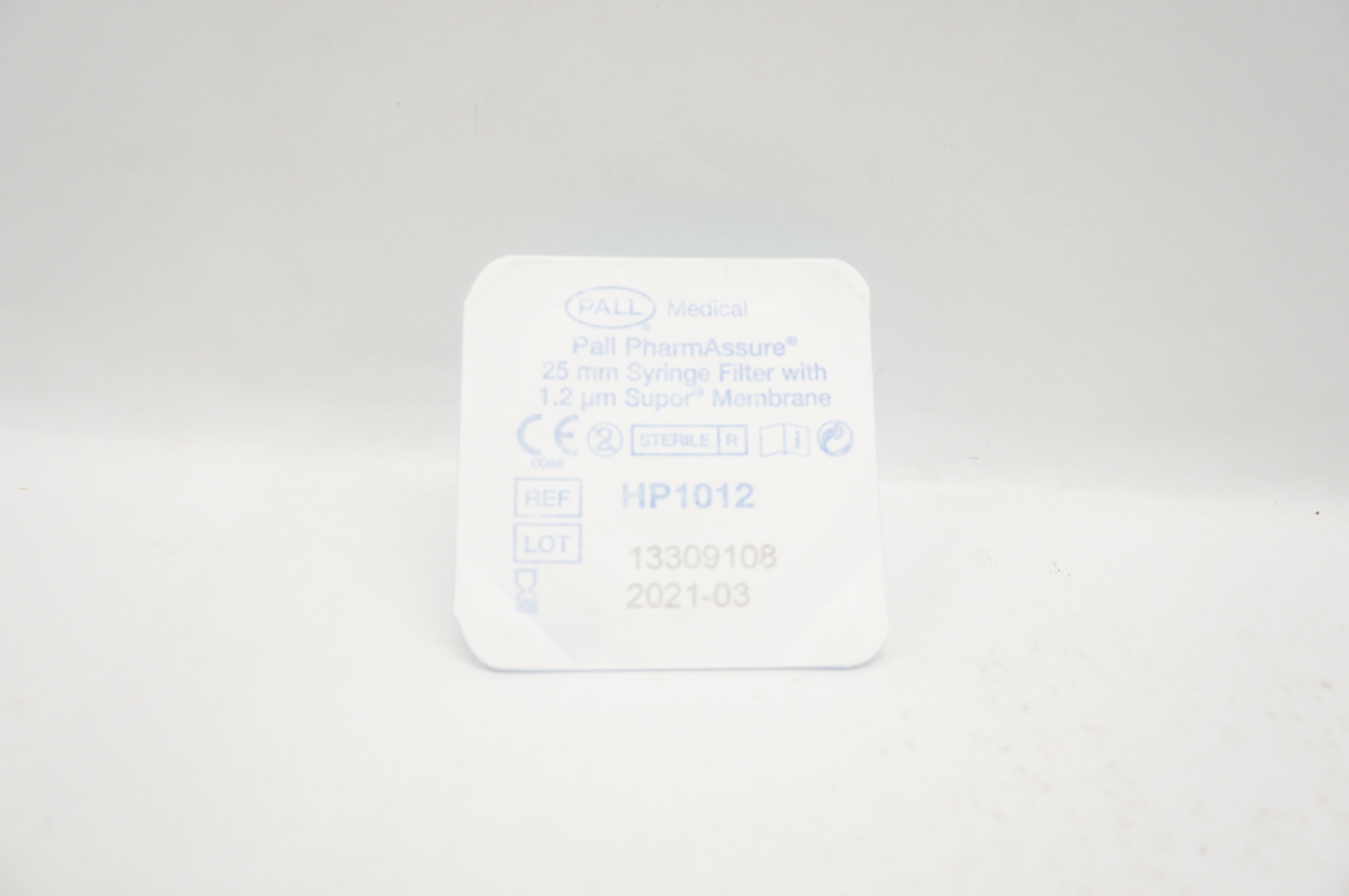 Pall Medical HP1012 PharmAssure 25mm Syringe Filter with 1.2µm Supor Membrane(x)