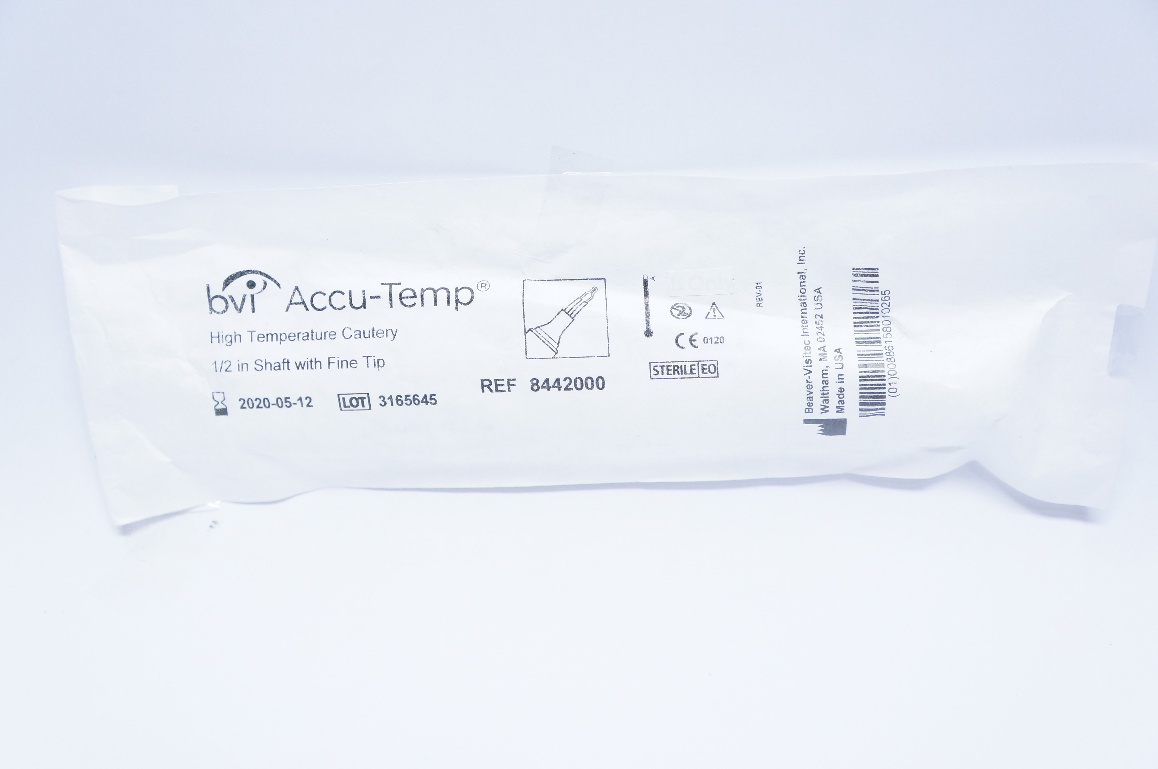 BVI 8442000 Accu-Temp High Temperature Cautery 1/2in Shaft with Fine Tip (x)