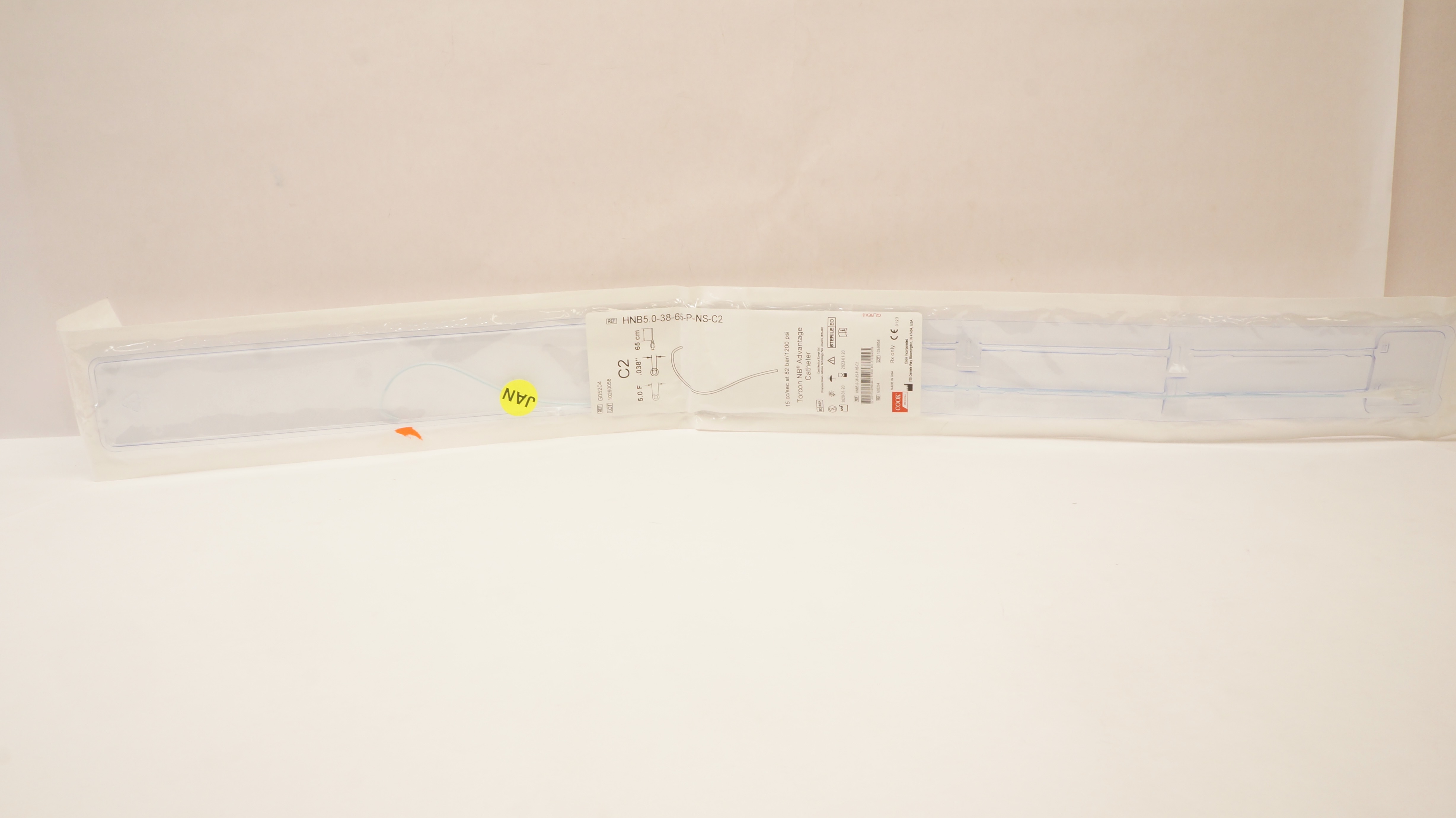 Cook Medical G05204 Torcon NB Advantage Cath. C2 5.0F x 0.038inch x 65cm (x)