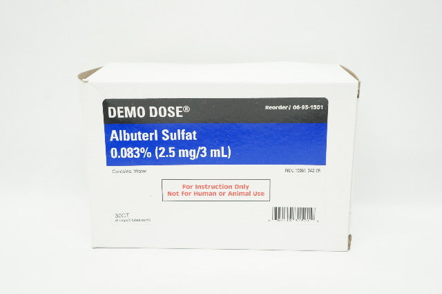 Demo Dose 06-93-1501 Albuterl Sulfat 0.083% 2.5mg/3mL - Box of 30