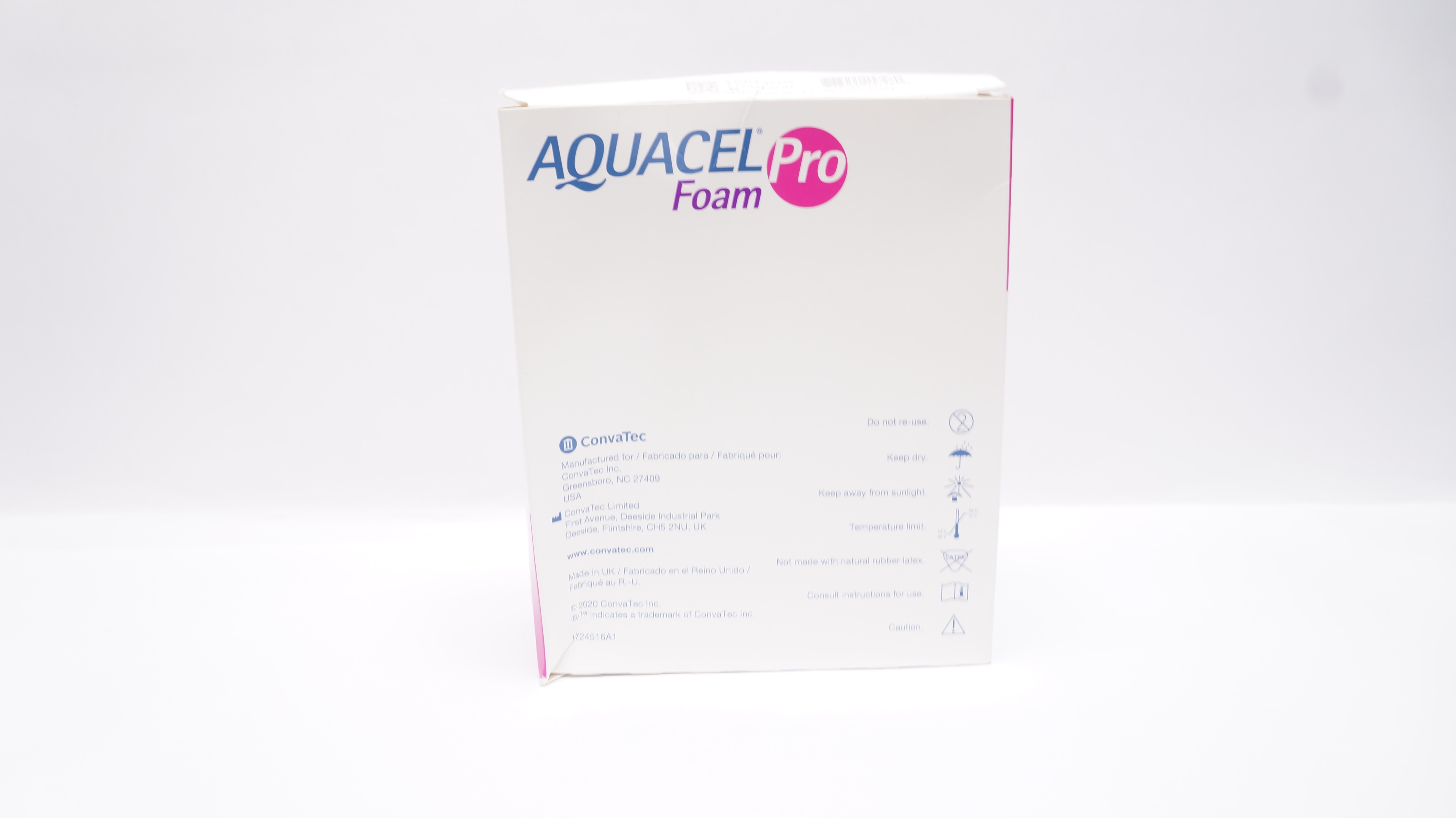 ConvaTec 422357 Aquacel Pro Adhesive Silicone Foam Dressing 4x4inch - Box of 10