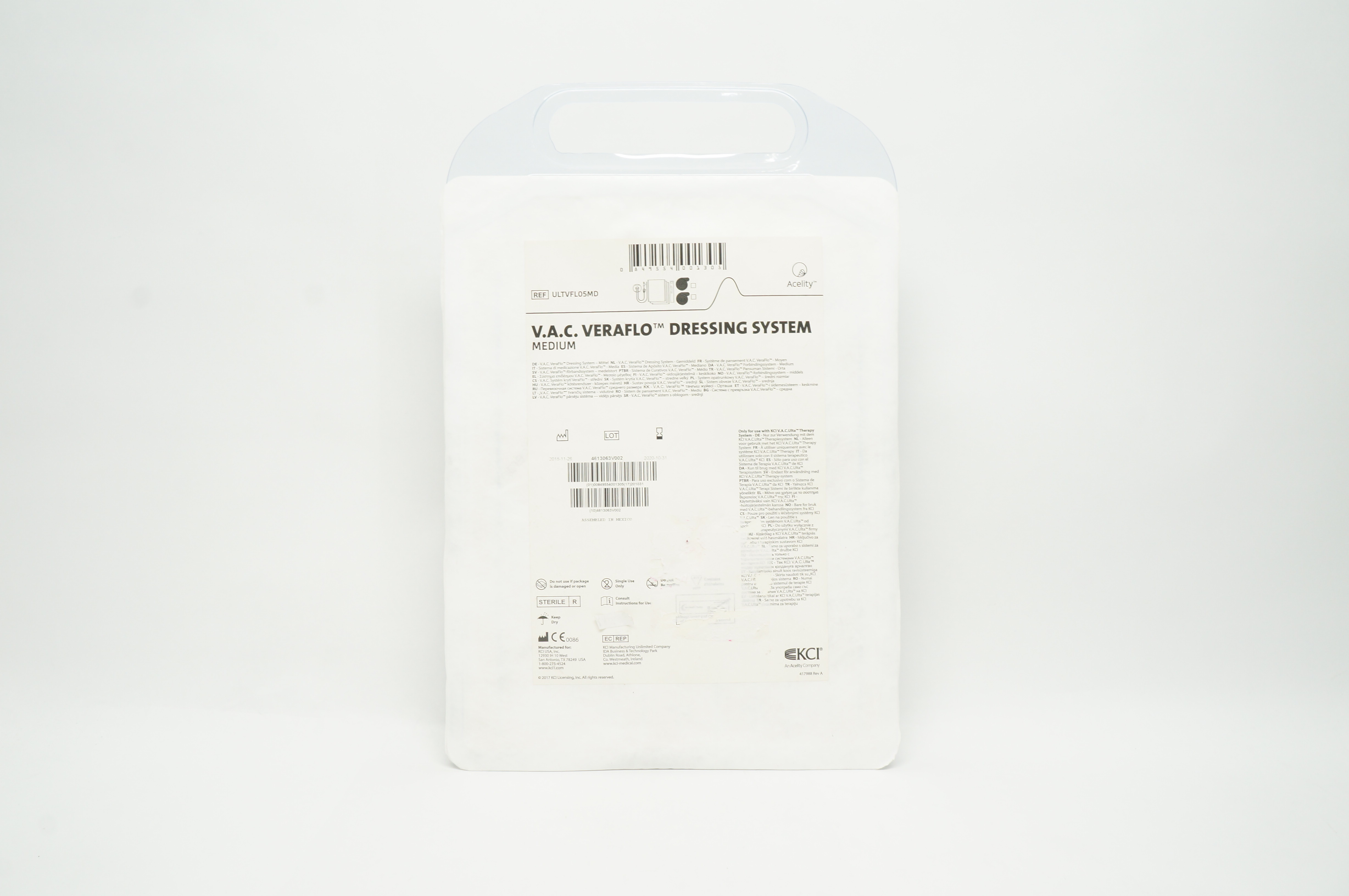 KCI ULTVFL05MD Acelity V.A.C. VeraFlo Dressing System - Medium (x)