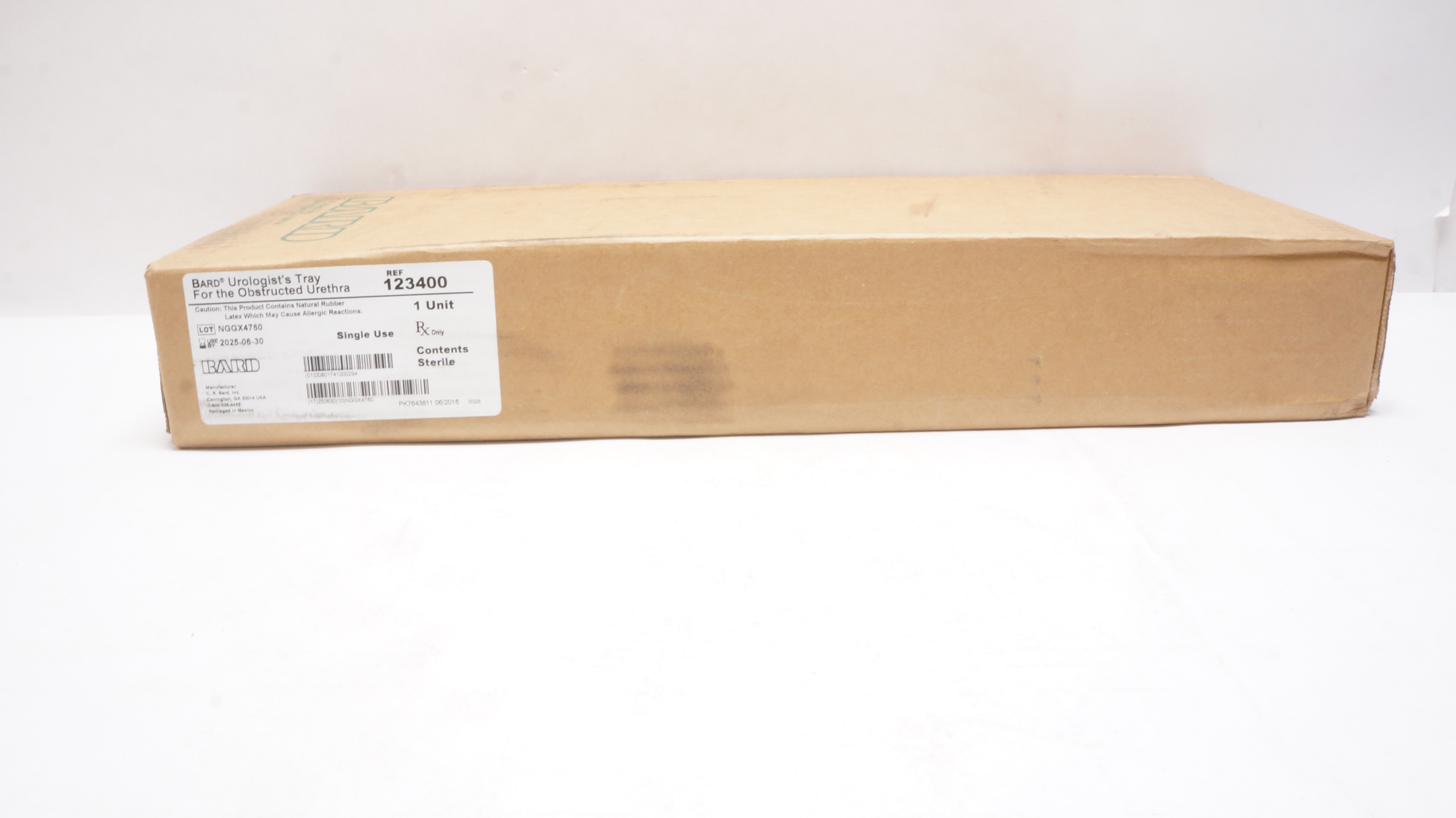 Bard 123400 Urologist's Tray for the Obstructed Urethra