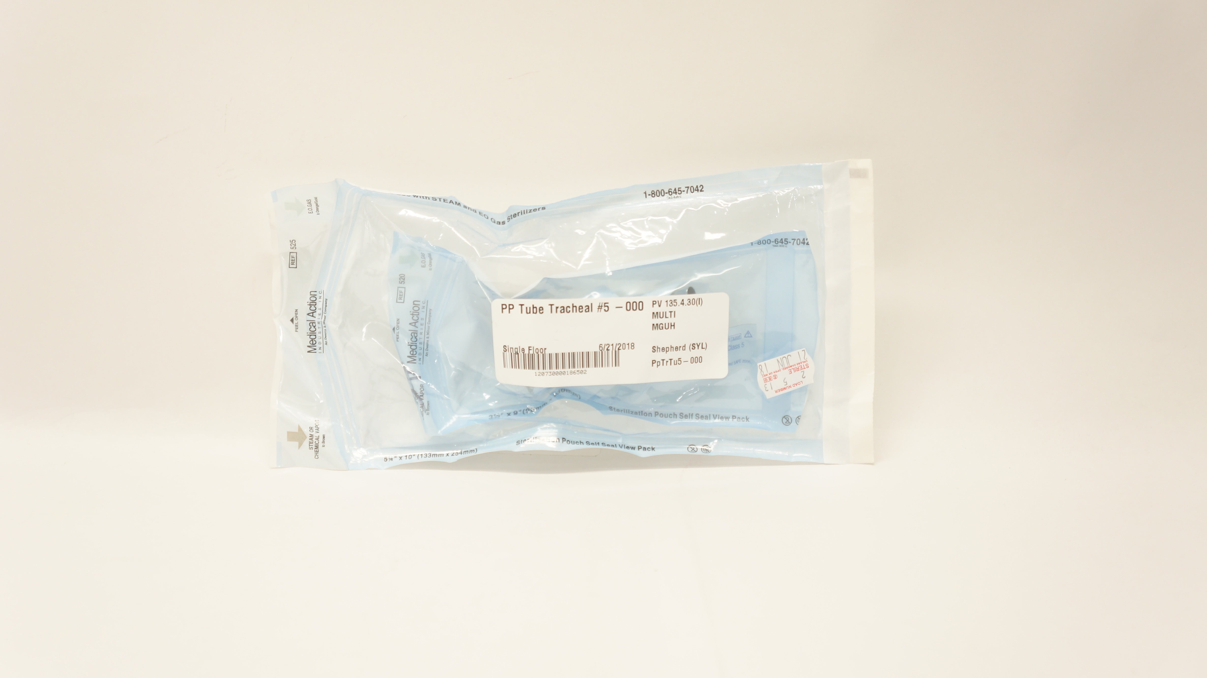 Medical Action 520 PPTube Tracheal #5 - 000 5-1/4 x 10inch (x)