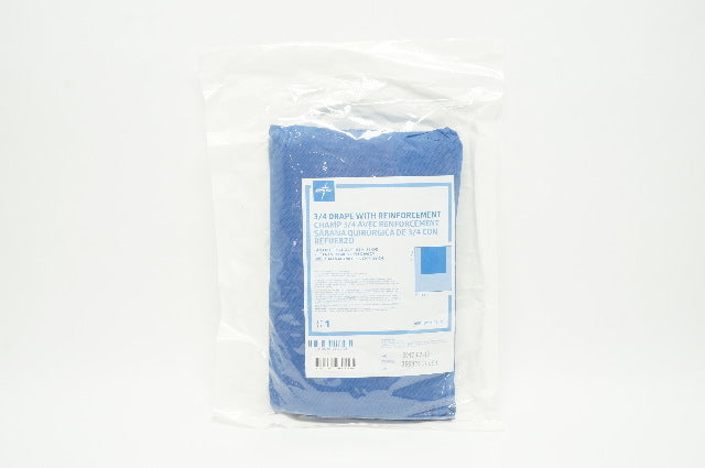 Medline DYNJP2416 3/4 Drape with Reinforcement, Fan-Folded 53inch x 77inch