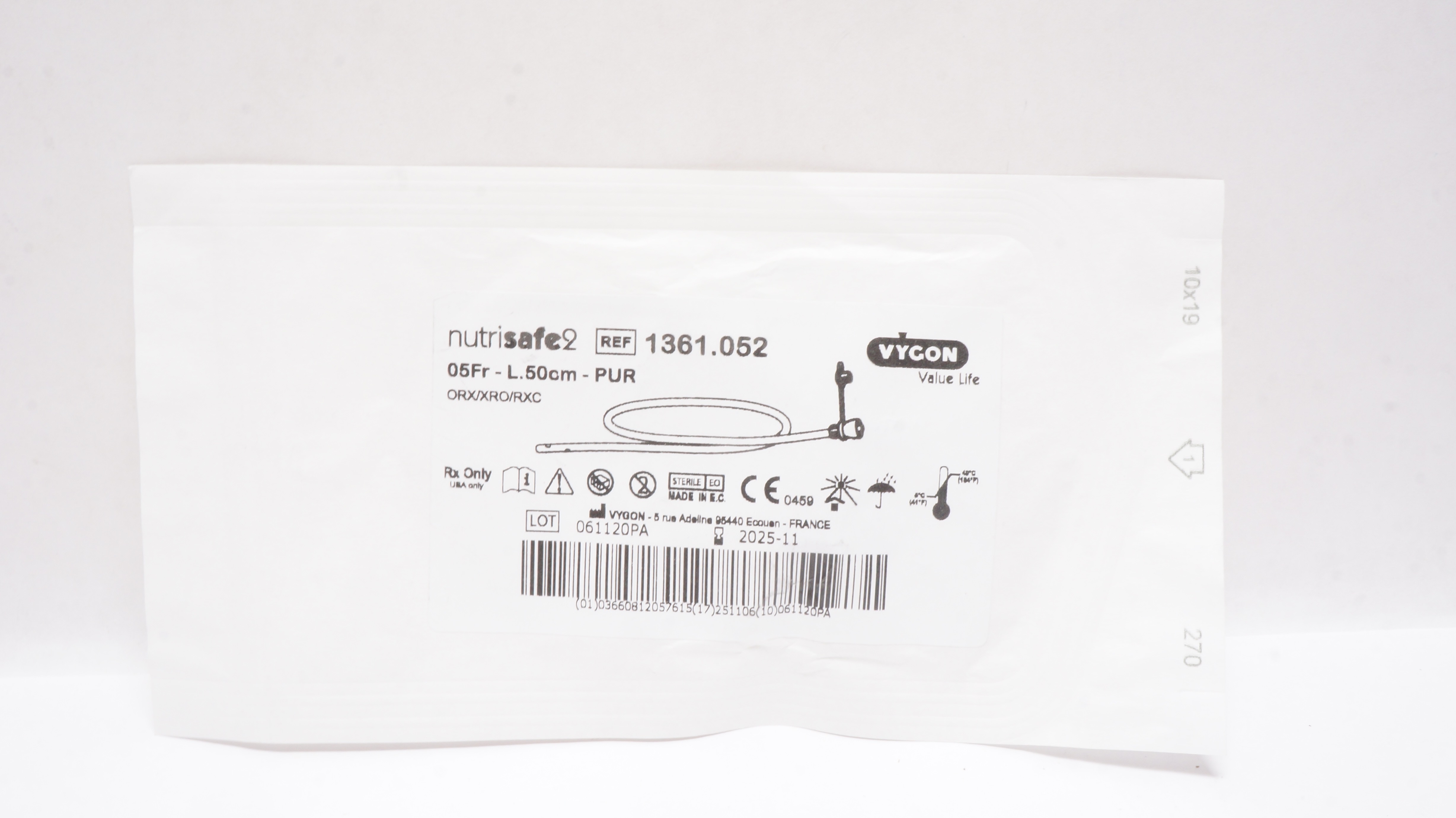 Vygon 1361.052 Nutrisafe2 05Fr - L.50cm - PUR