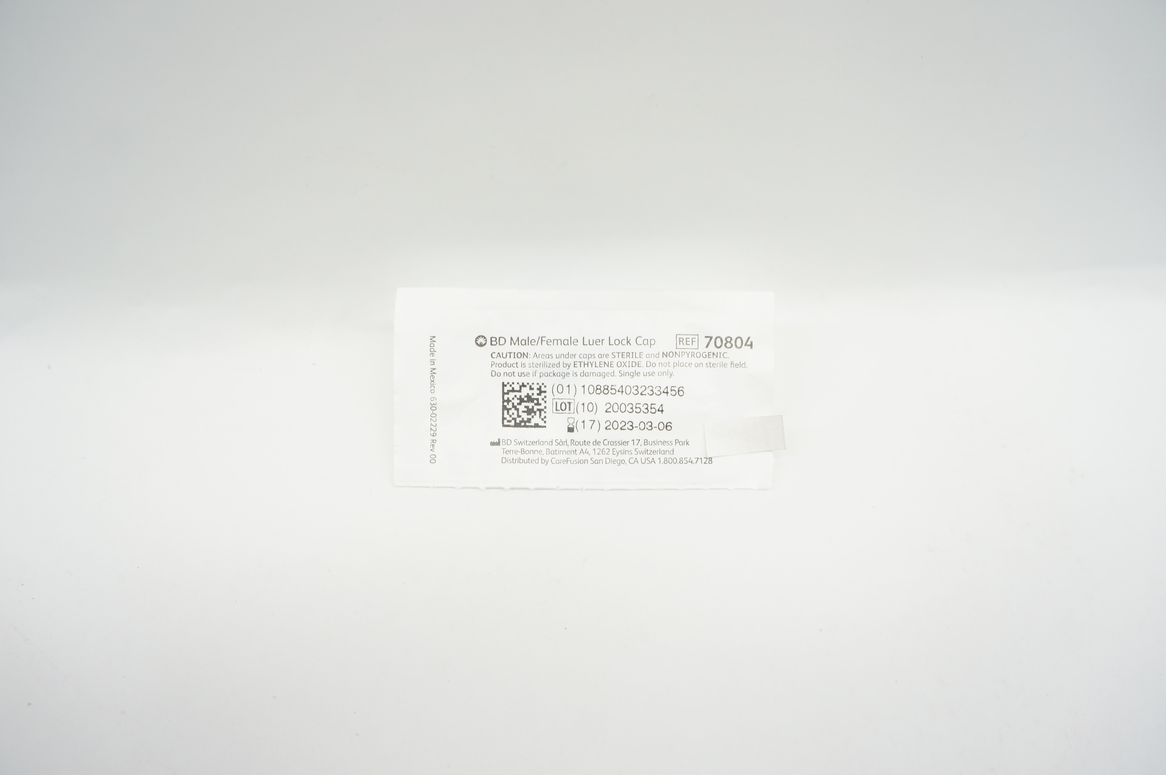 BD 70804 Male/Female Luer Lock Cap