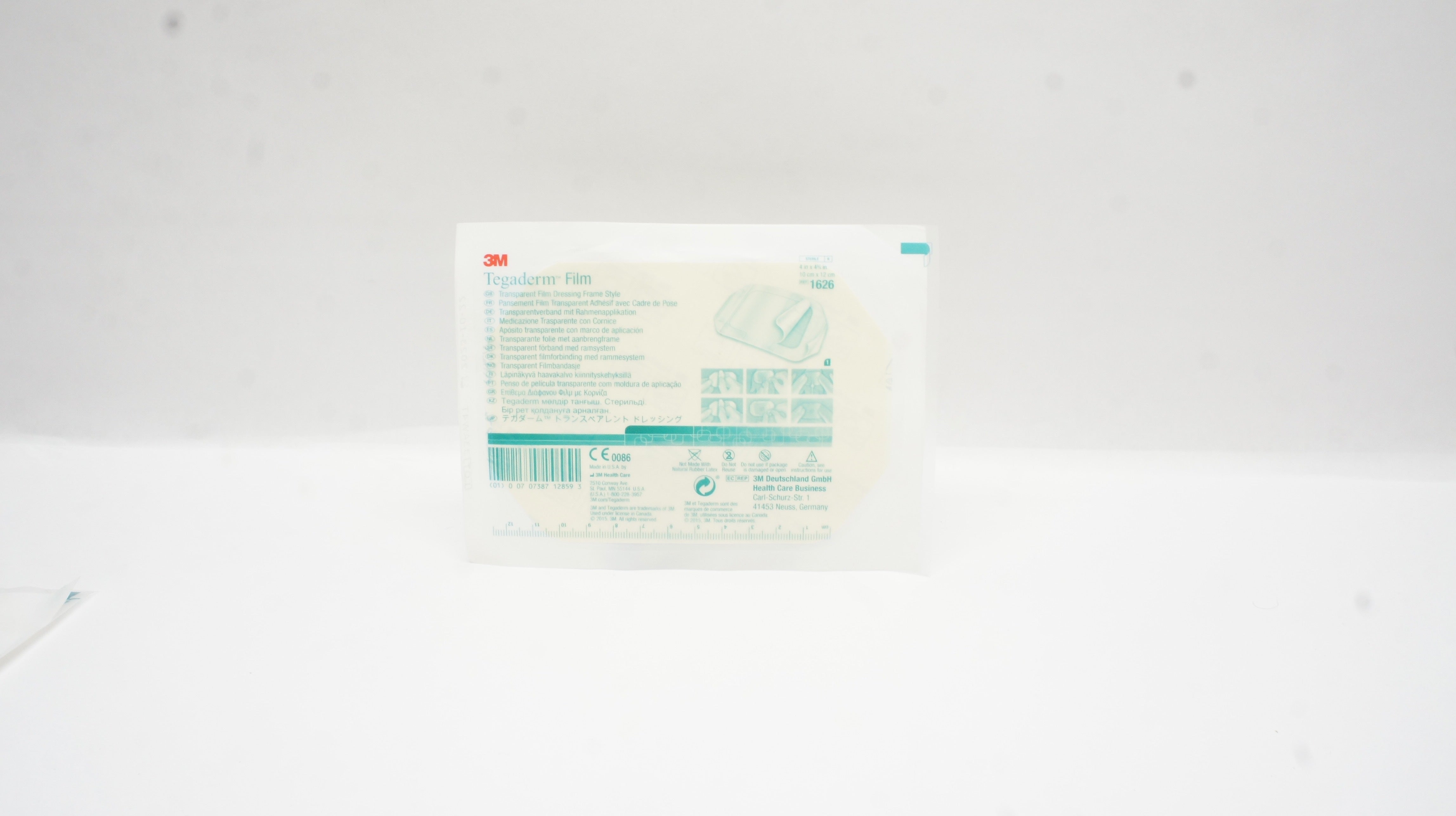 3M 1626W Tegaderm Transparent Film Dressing Frame Style 4 x 4-3/4inch (x)