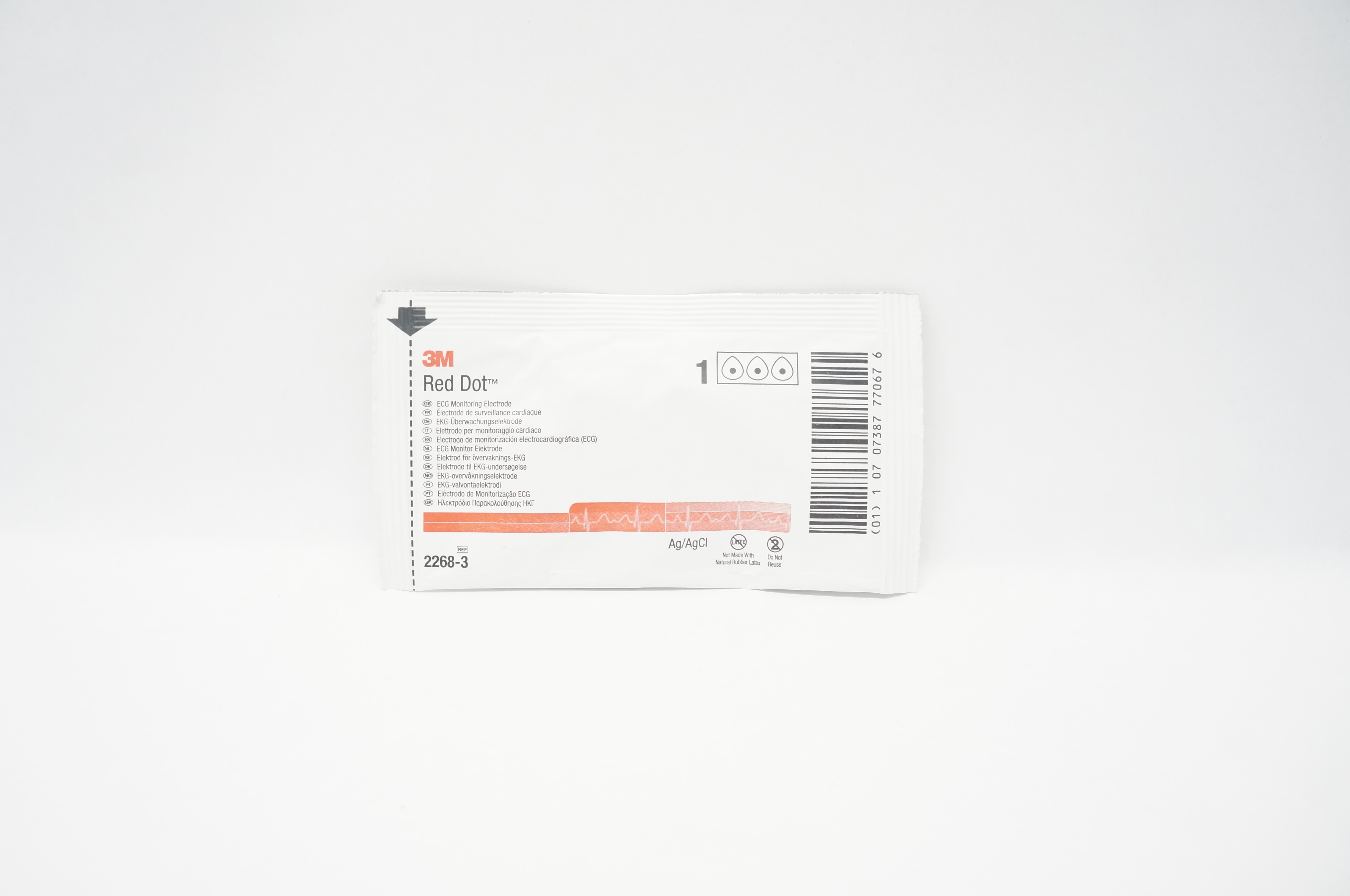 3M 2268-3 Red Dot ECG Monitoring Electrode (x)