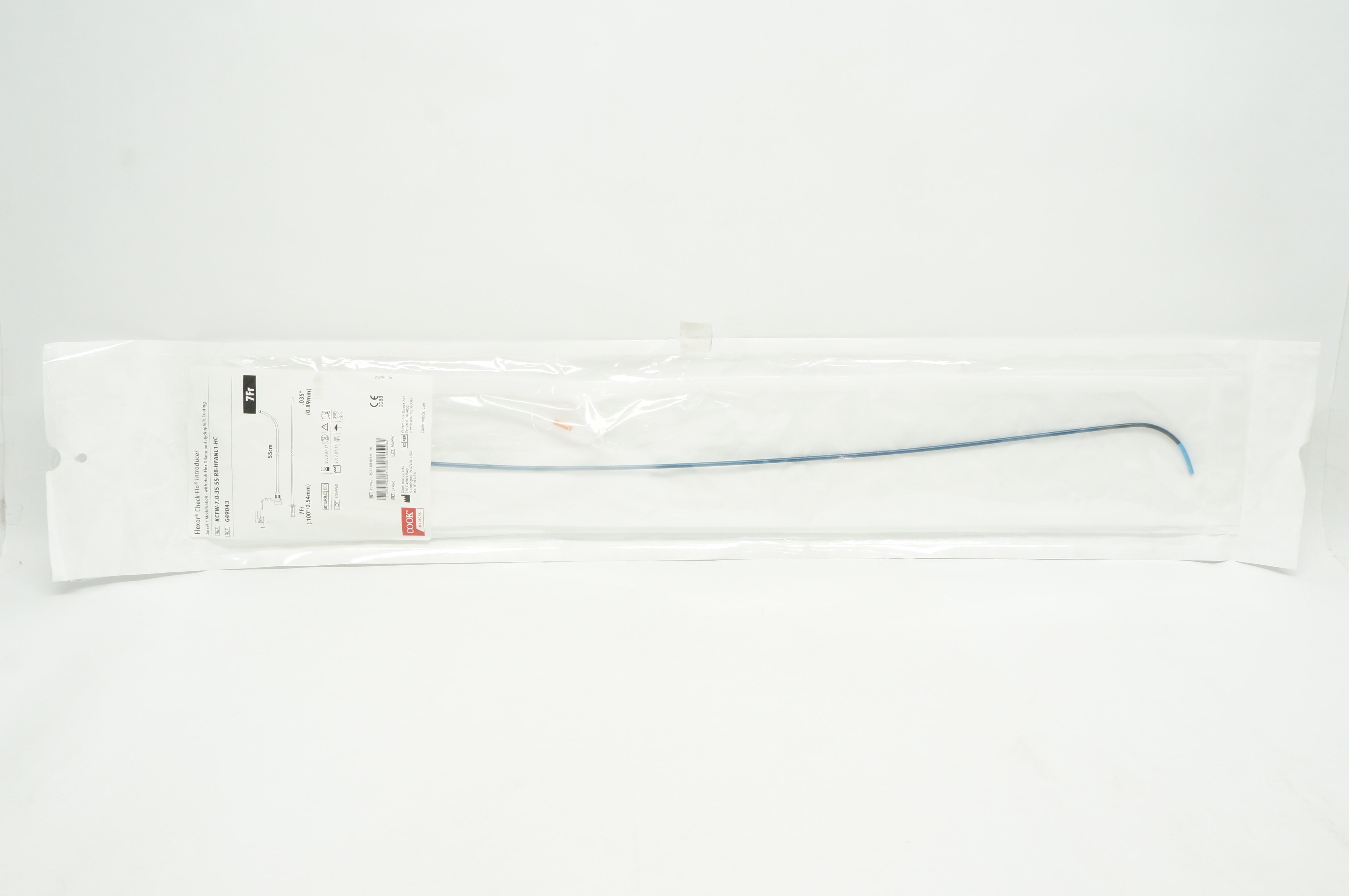 Cook Medical G49043 Flexor Check-Flo Introducer 7Fr x 0.35 inch (x)