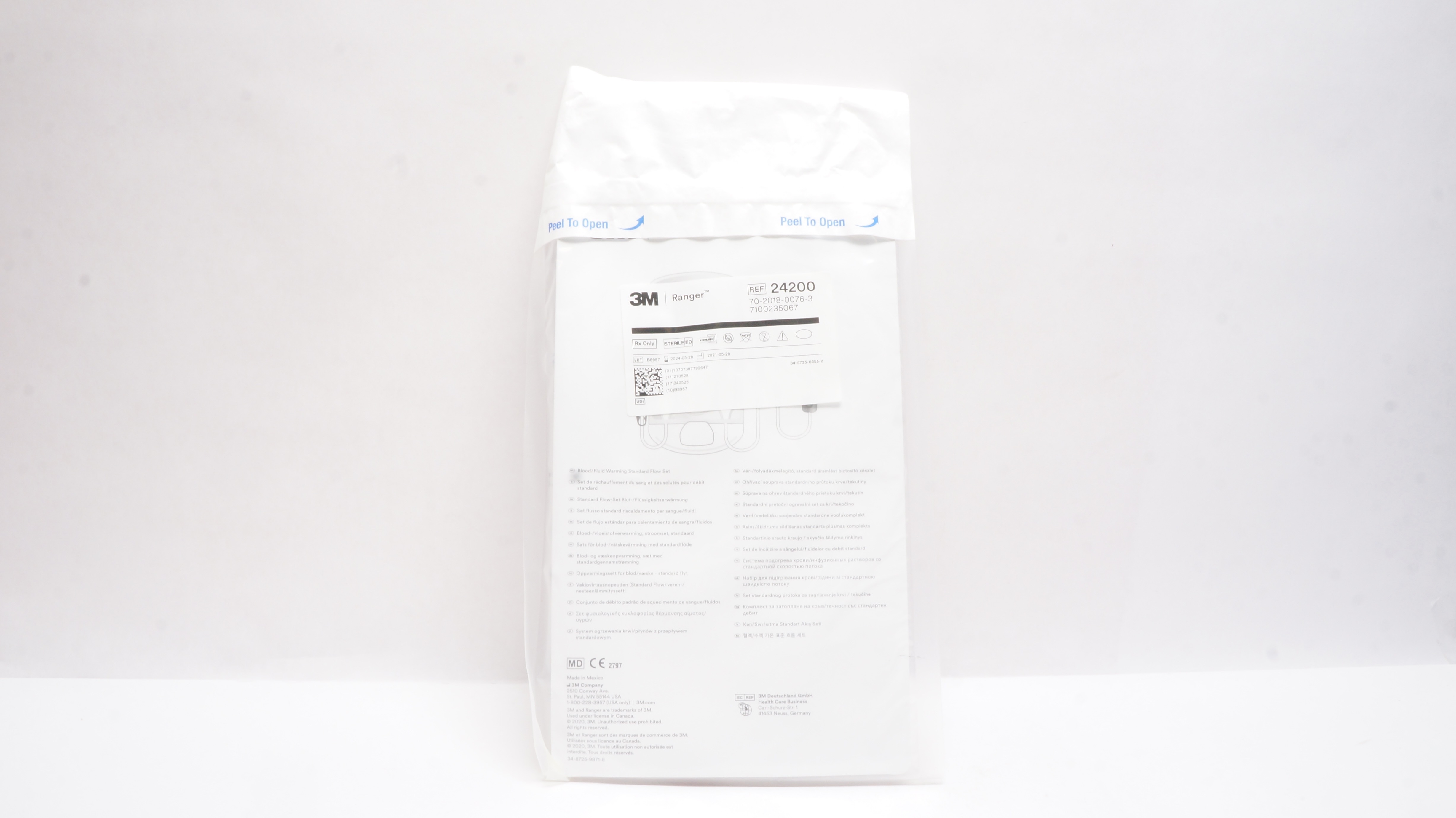 3M 24200 Ranger Standard Flow Blood/Fluid Warming System Sterile