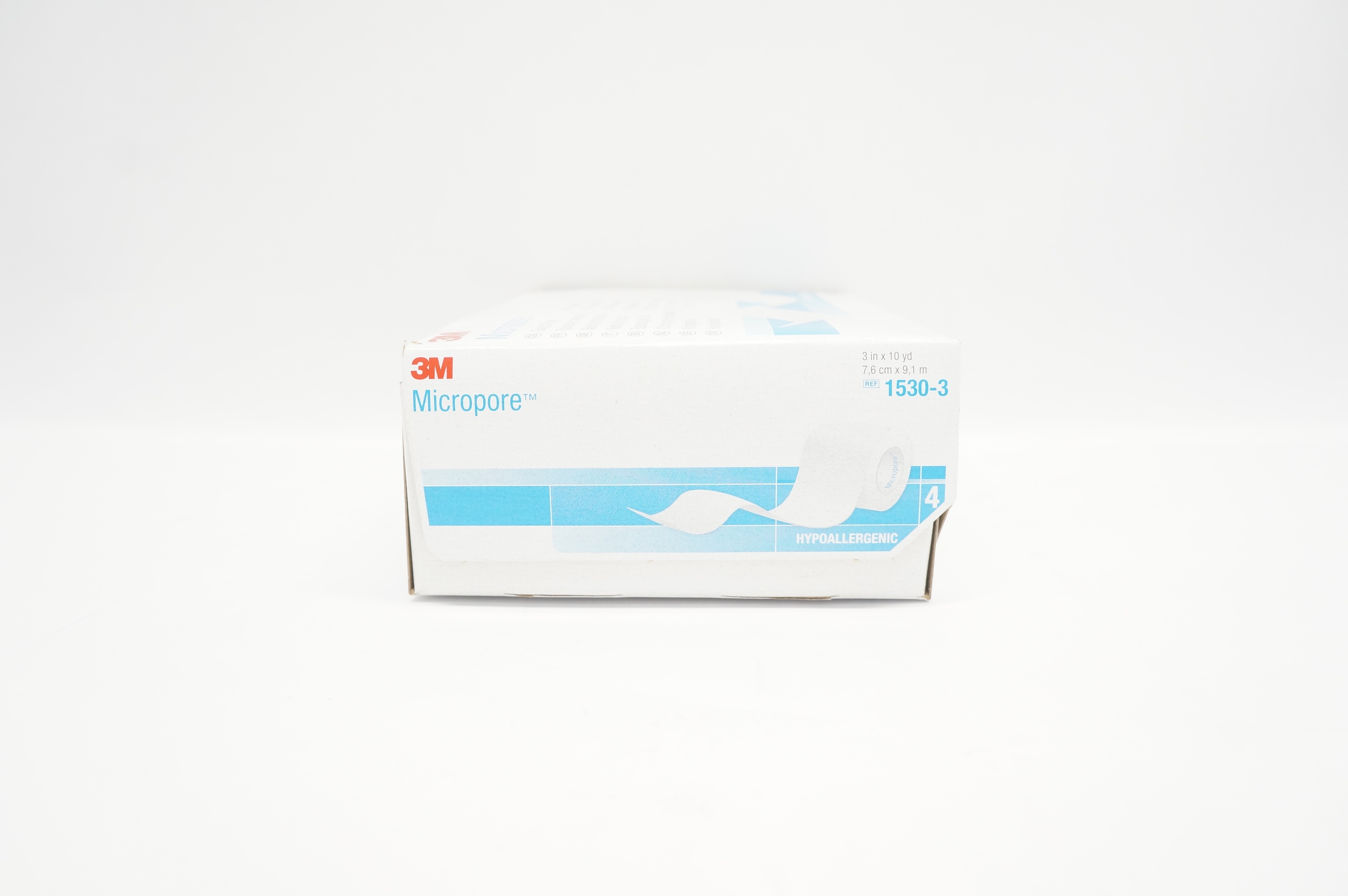 3M 1530-3 Micropore Surgical Tape Hypoallergenic 3inch x 10yd - Box of 4
