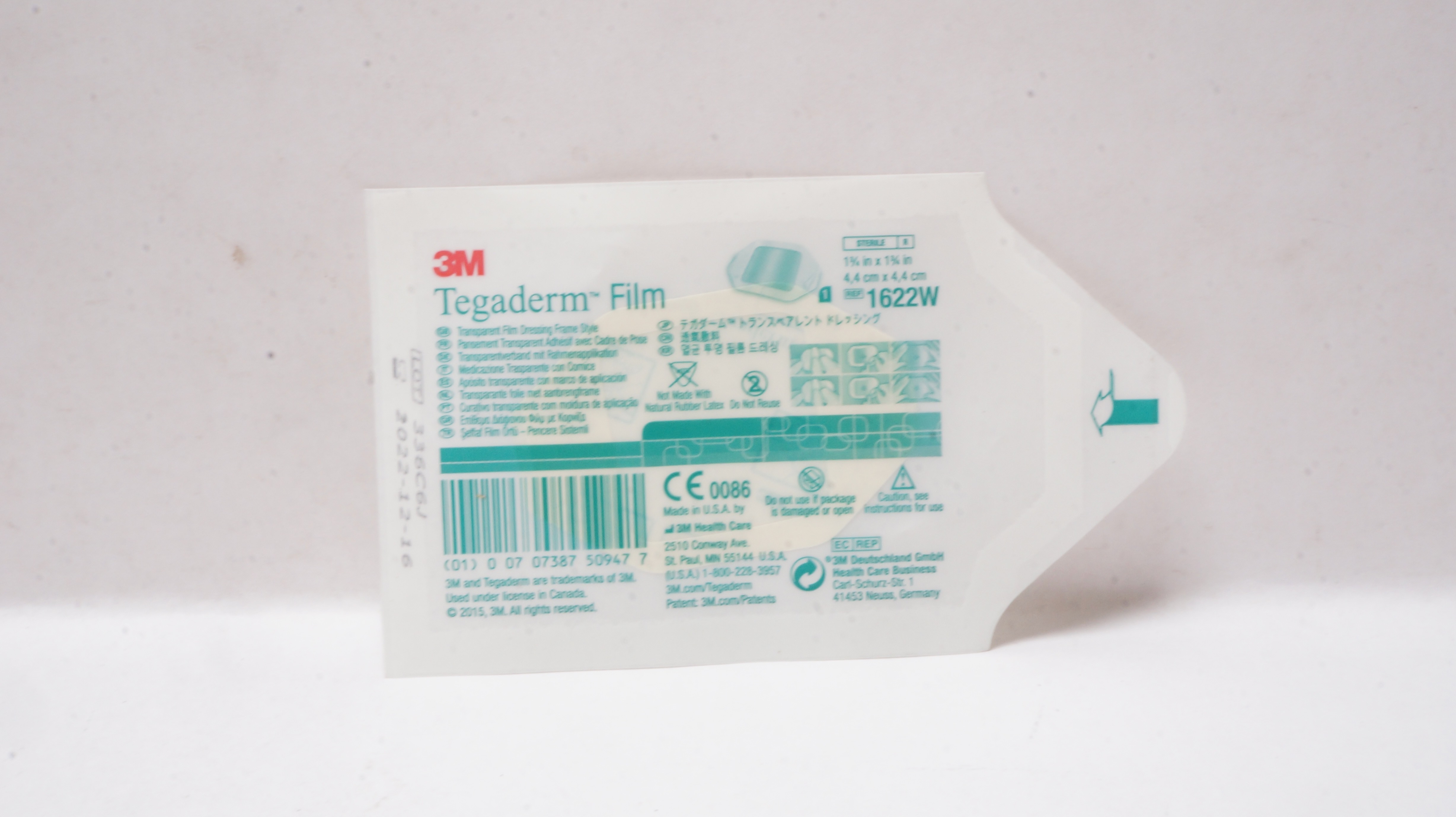 3M 1622W Tegaderm Transparent Film Dressing Frame Style  1-3/4inch x1-3/4inch(x)
