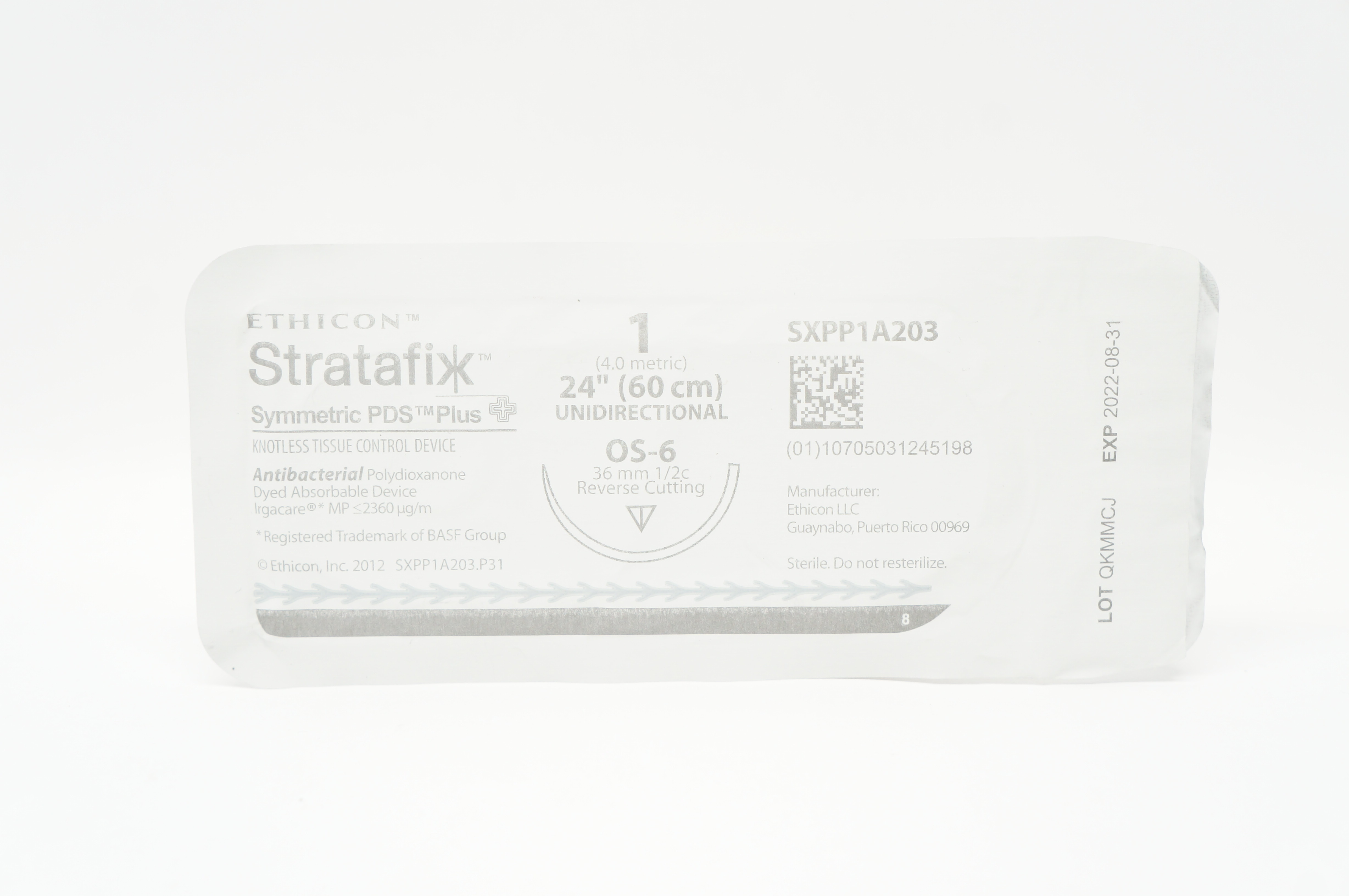 Ethicon SXPP1A203 1 Stratafix OS-6 36mm 1/2c Reverse Cutting 24inch