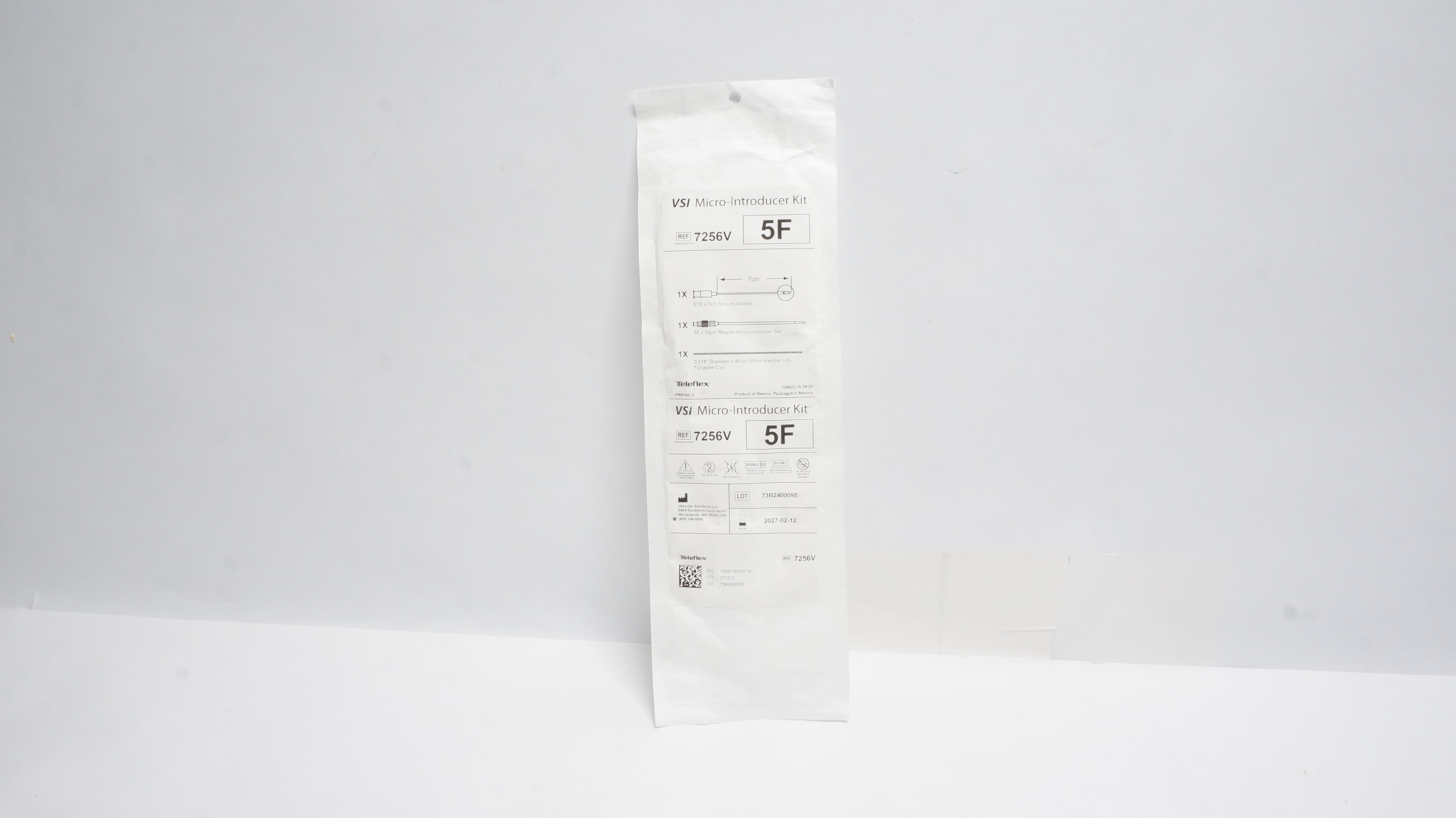 Teleflex 7256V Vascular VSI Micro-Introducer KIT 5F