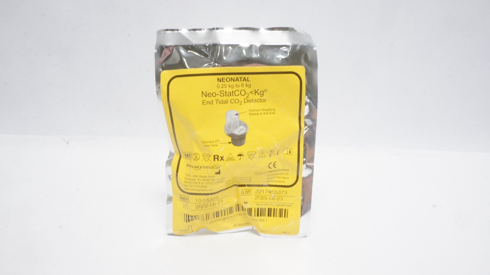 Mercury Medical 10-55373 Neo-StatCO2 Detector 0.25-6 kg