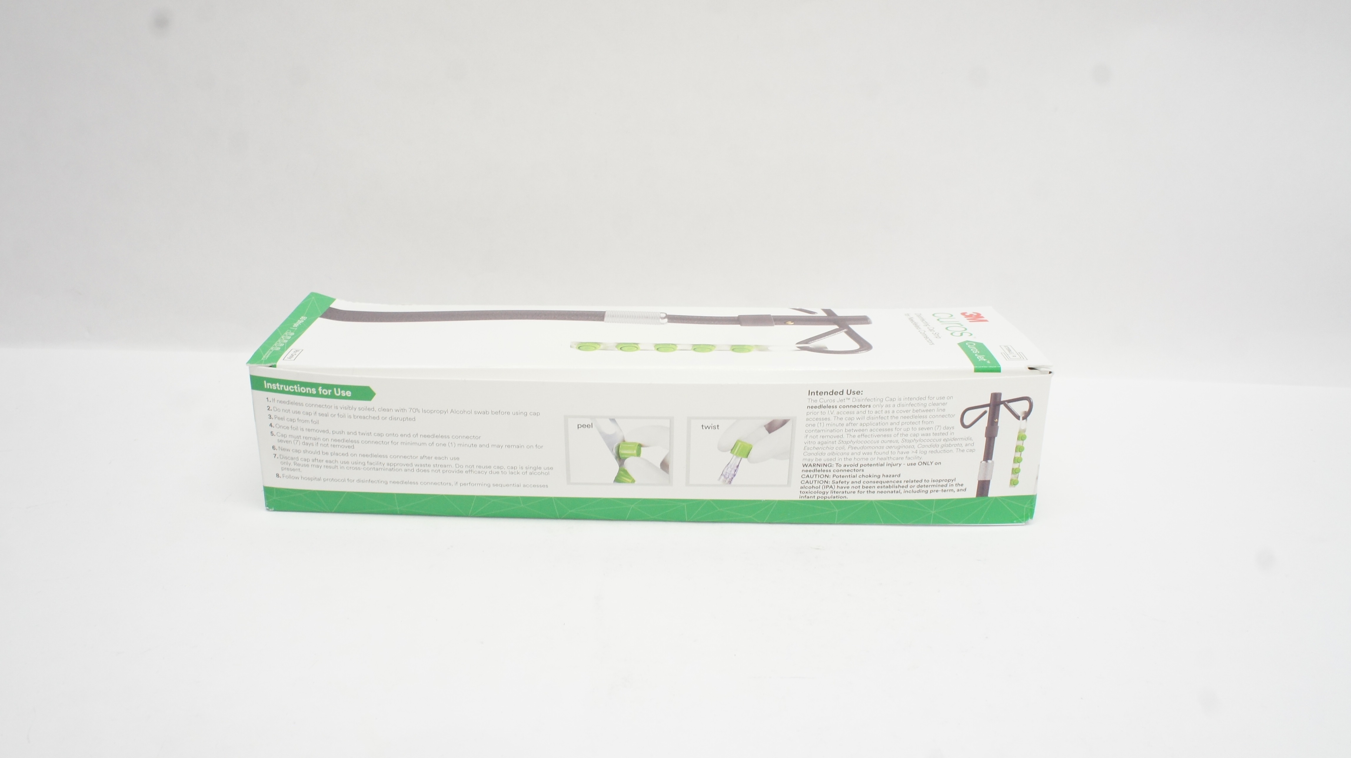 3M CFJ5-250 Curos Jet Disinfecting Cap Strip For Ndleless Connectors - Box of 50