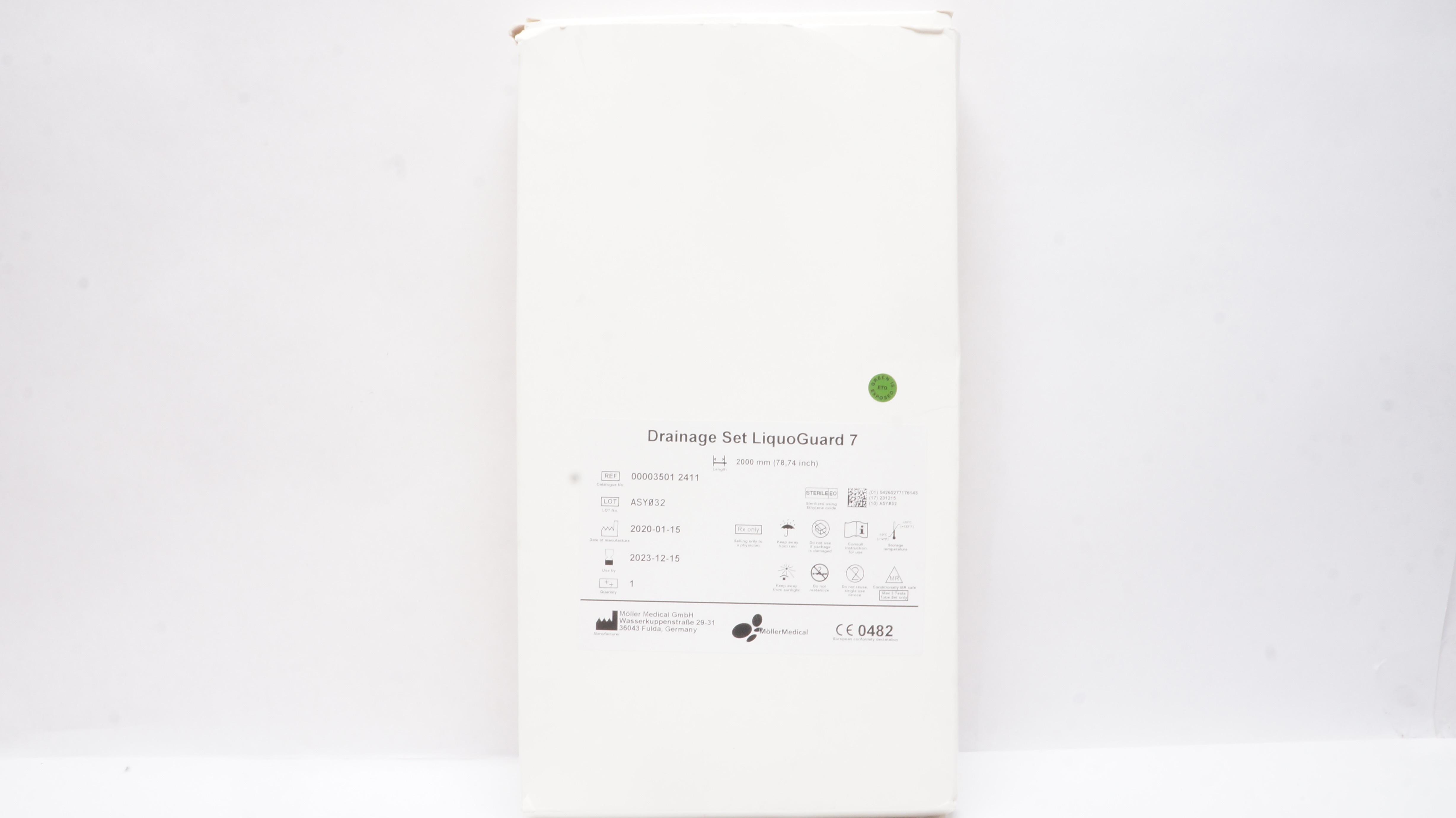 Moller Medical 00003501 2411 Drainage Set LiquoGuard 7, 78.74inch