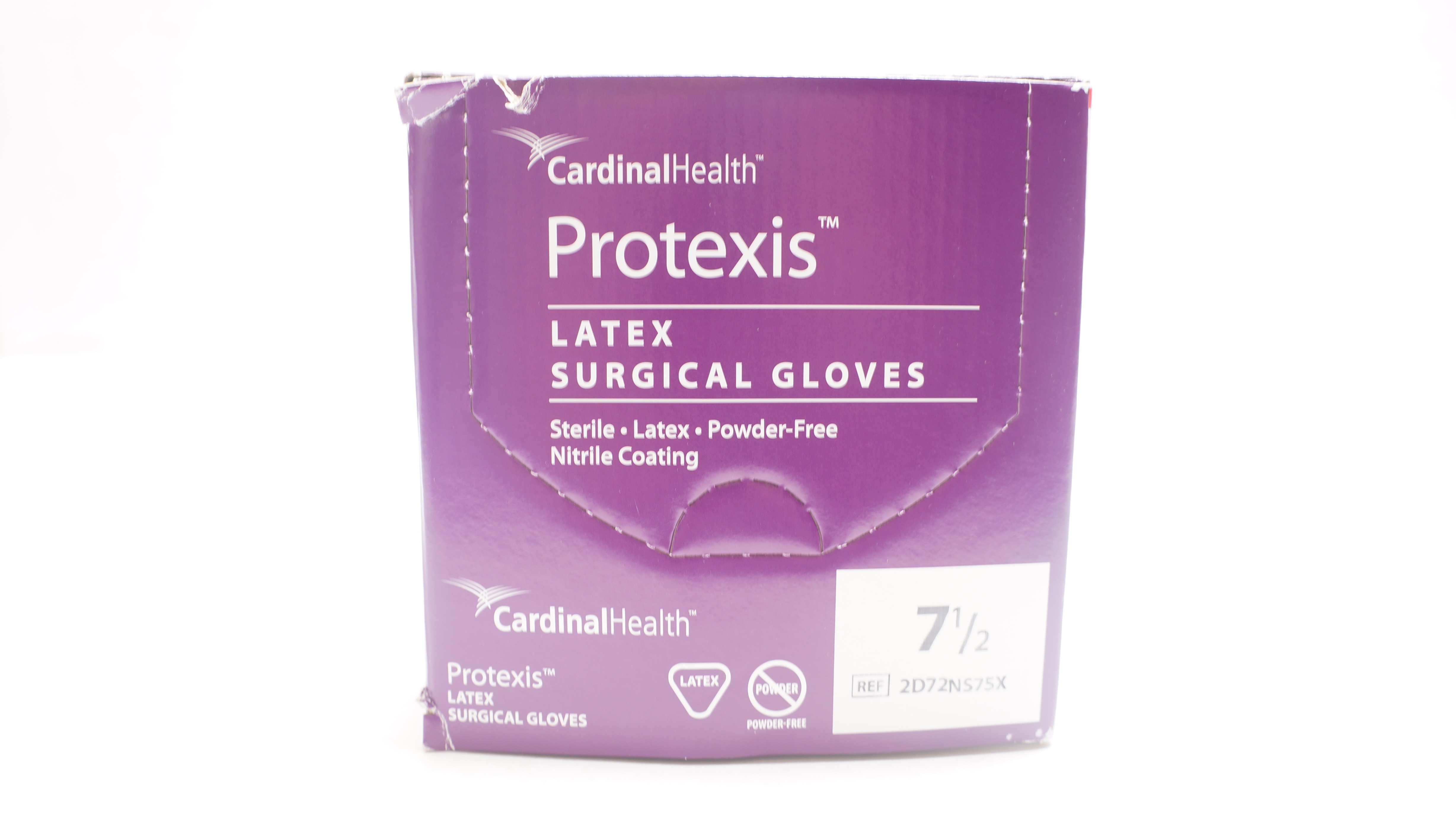 Cardinal Health 2D72NS75X Protexis Surgical Gloves, Size 7-1/2 (x) - Box of 50