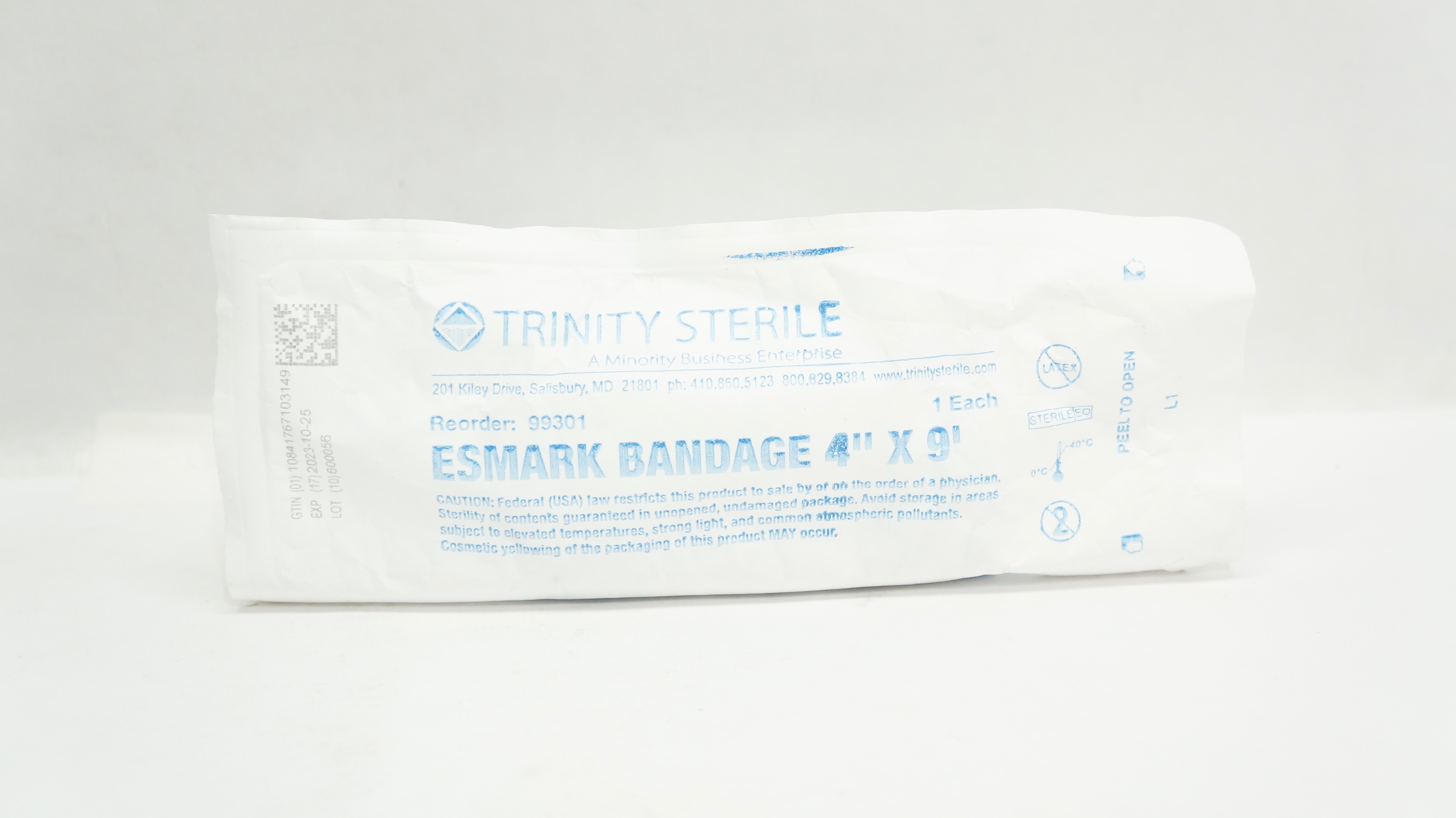 Trinity Sterile 99301 Esmark Bandage 4inch x 9ft.