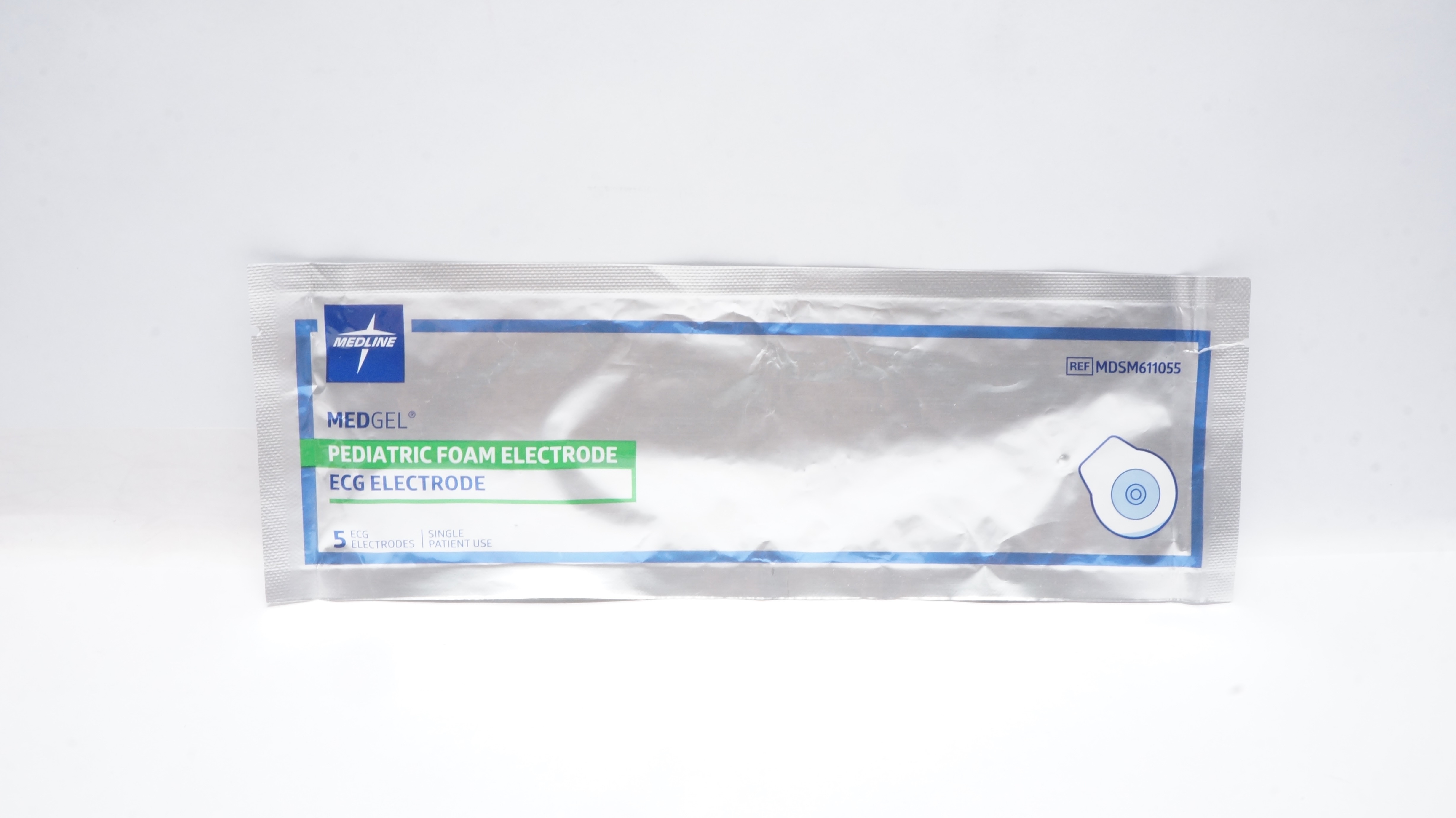 Medline MDSM611055 MedGel Pediatric Foam ECG Electrode (x) - Pack of 5