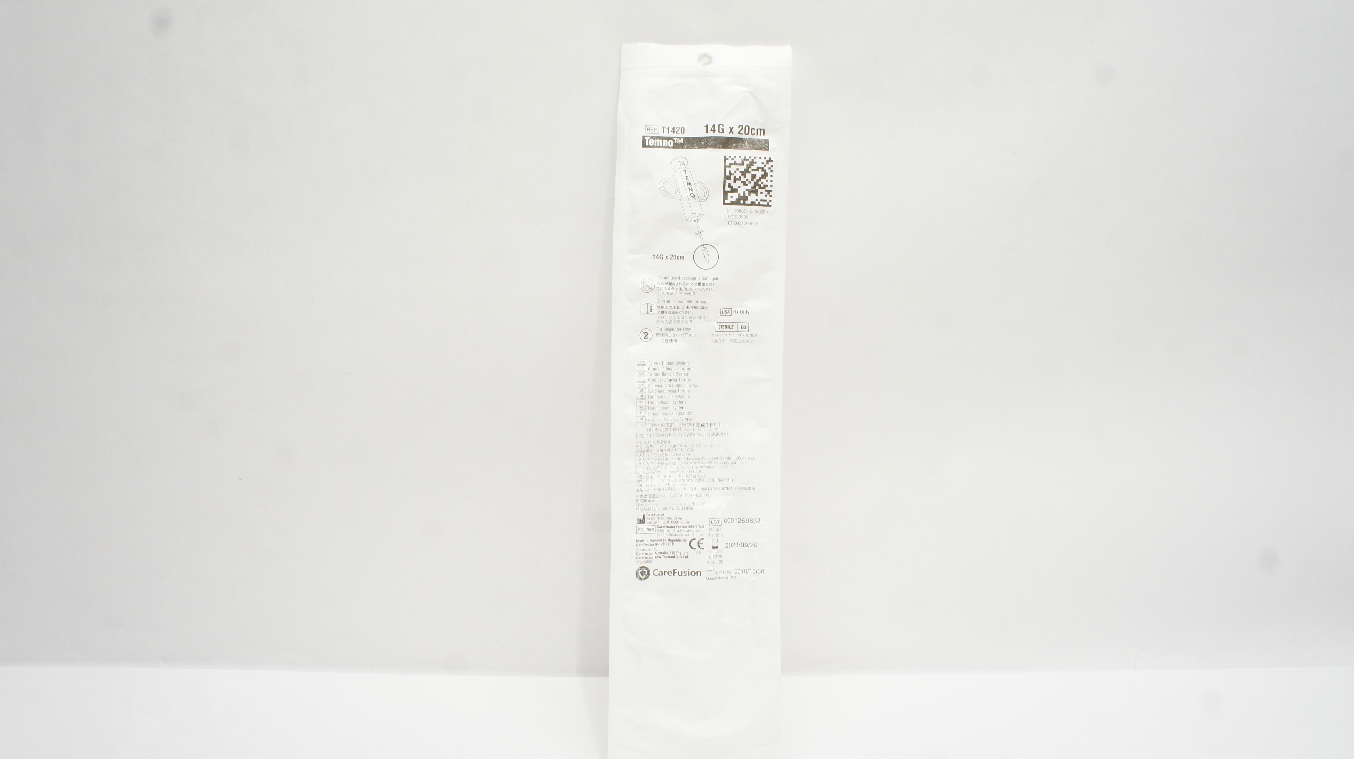 CareFusion T1420 Temno Evolution Biopsy System 14G x 20cm (x)