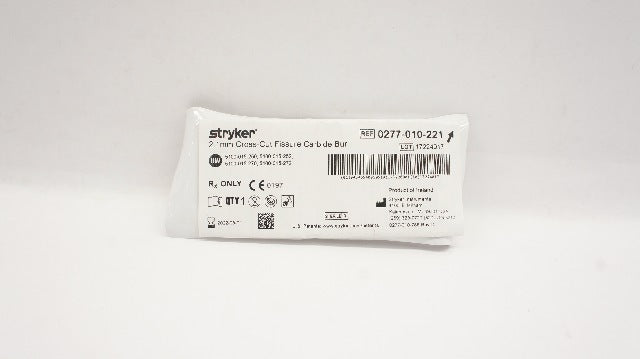 Stryker 0277-010-221 Cross-Cut Fissure Carbide Bur 2.1mm