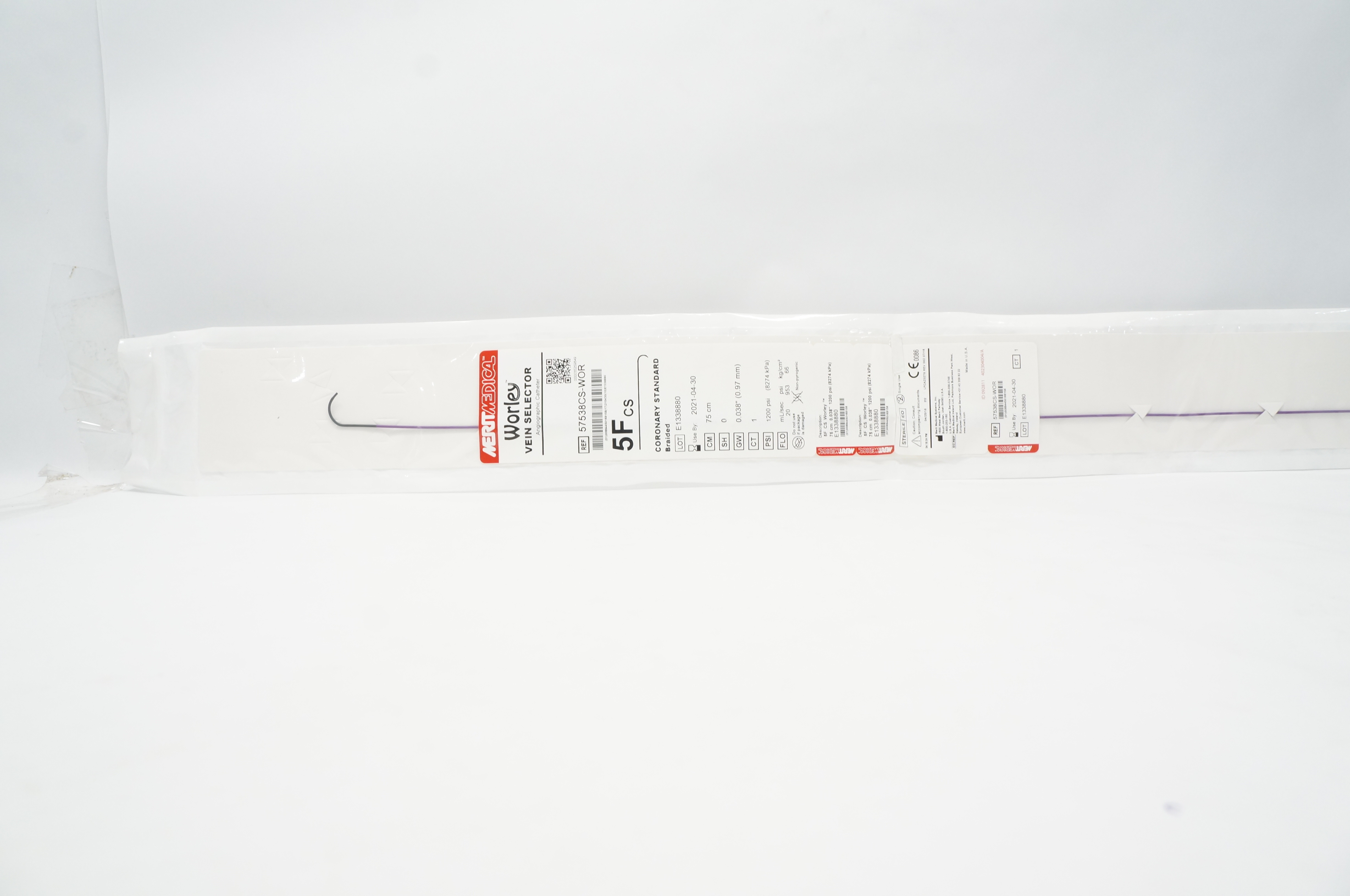 Merit Medical 57538CS-WOR Worley Vert Vein Selector 5F (x)