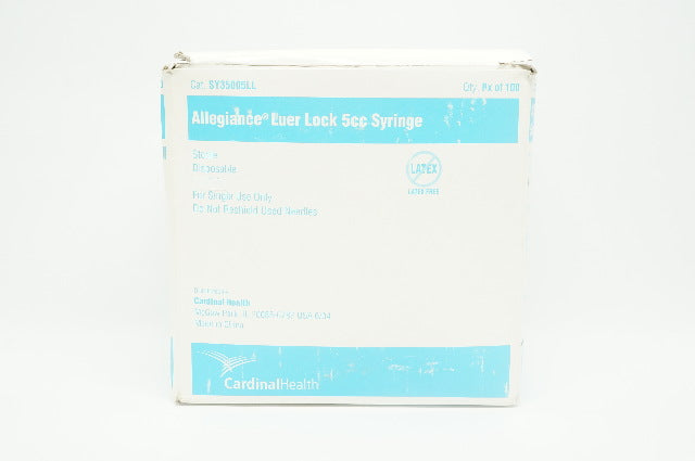 Cardinal Health SY35005LL Allegiance Luer Lock 5cc Syringe - Box of 97