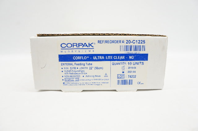 Corpak 20-C1225 Corflo Enteral Feeding Tube 5Fr x 22inch (x) - Box of 10