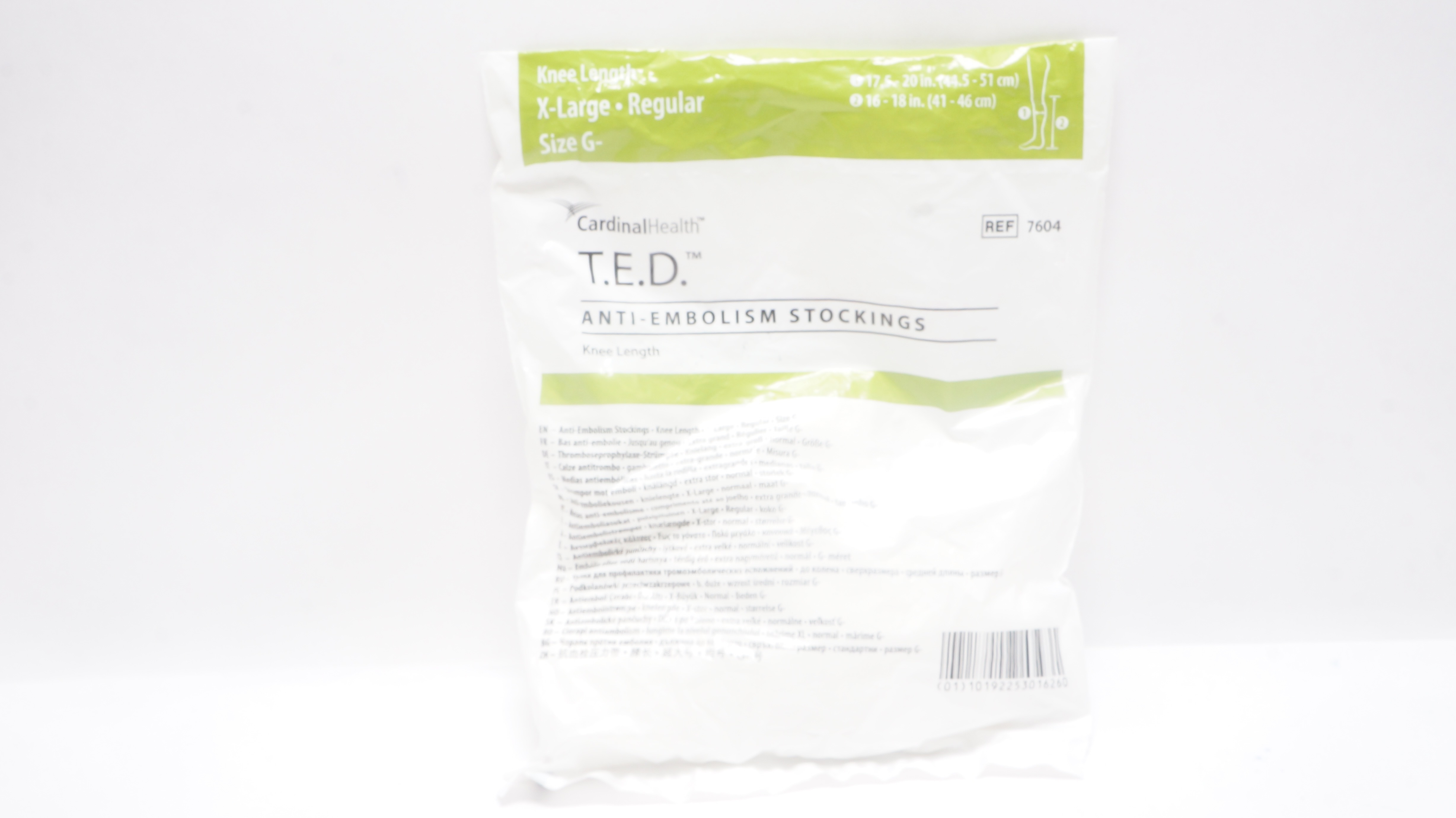 Cardinal Health 7604 T.E.D. Anti-Embolism Stockings, Knee Length X-Large, Size G