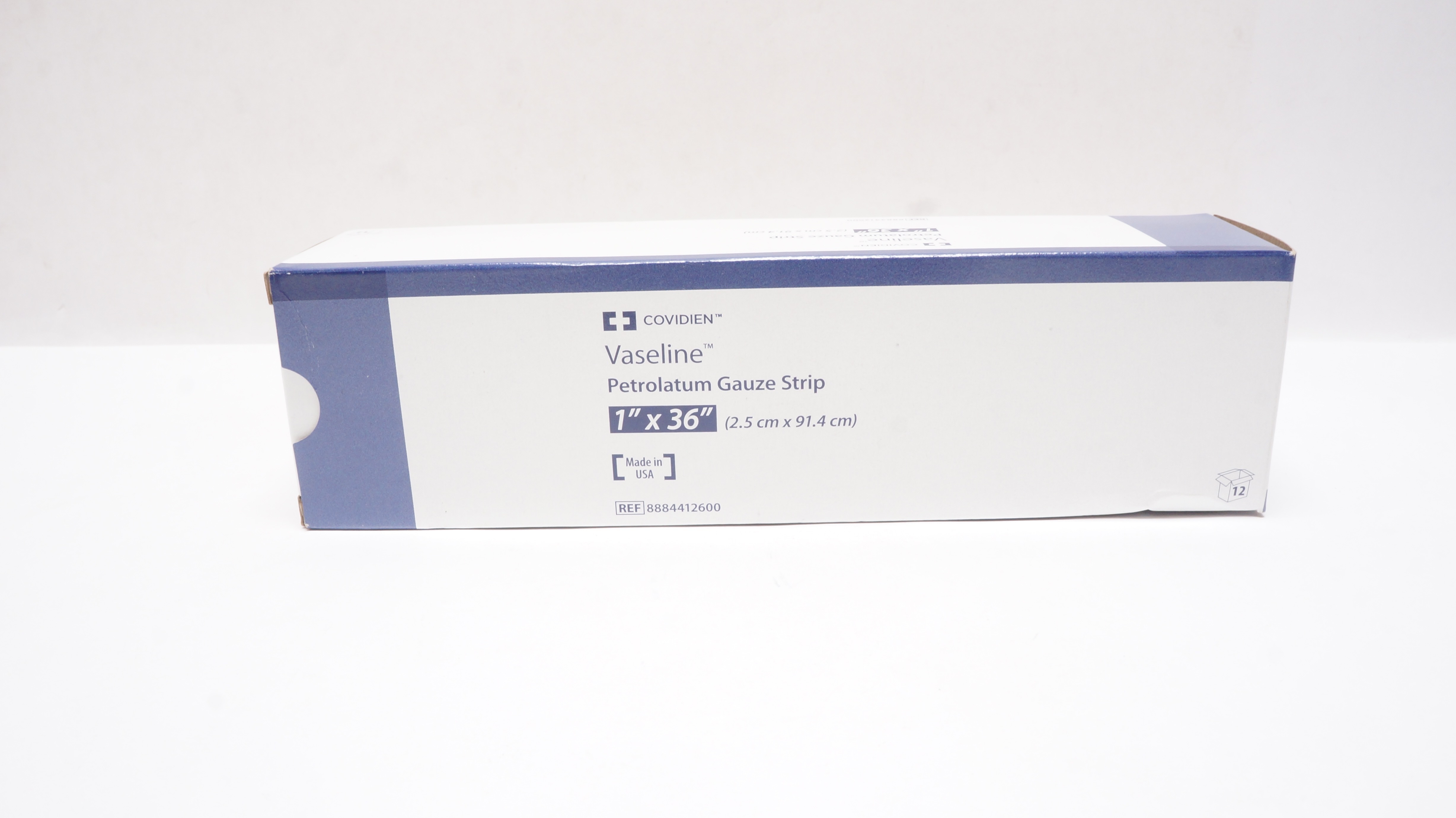 Covidien 8884412600 Vaseline Petrolatum Gauze Strip 1 x 36inch (x) - Box of 12