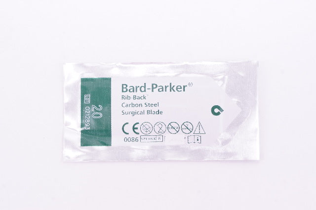 Bard-Parker 0086 Aspen Rib-Back Carbon Steel Surgical Blade 20