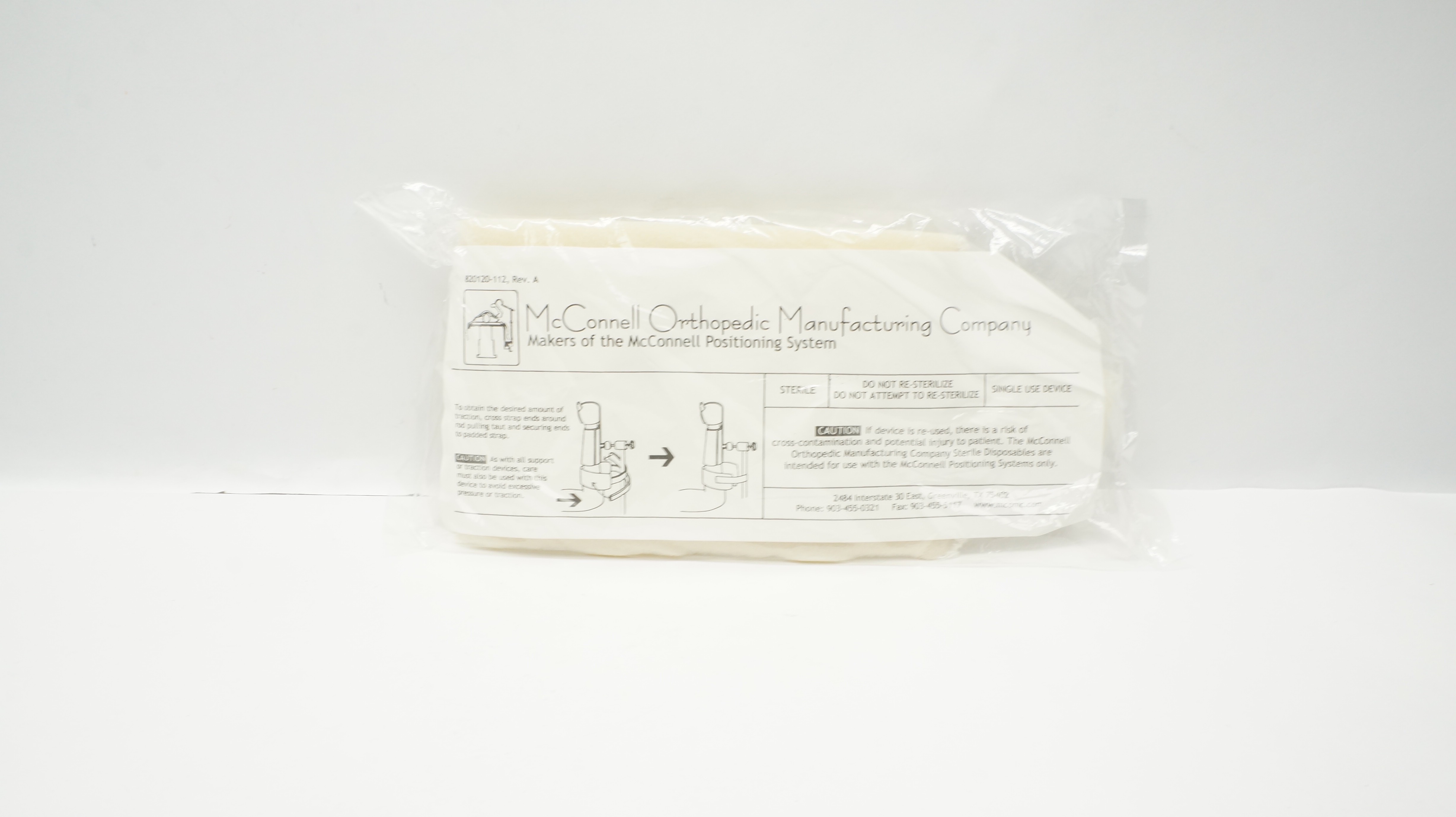 McConnell Orthopedic 820120-112 Makers of the McConnell Positioning System
