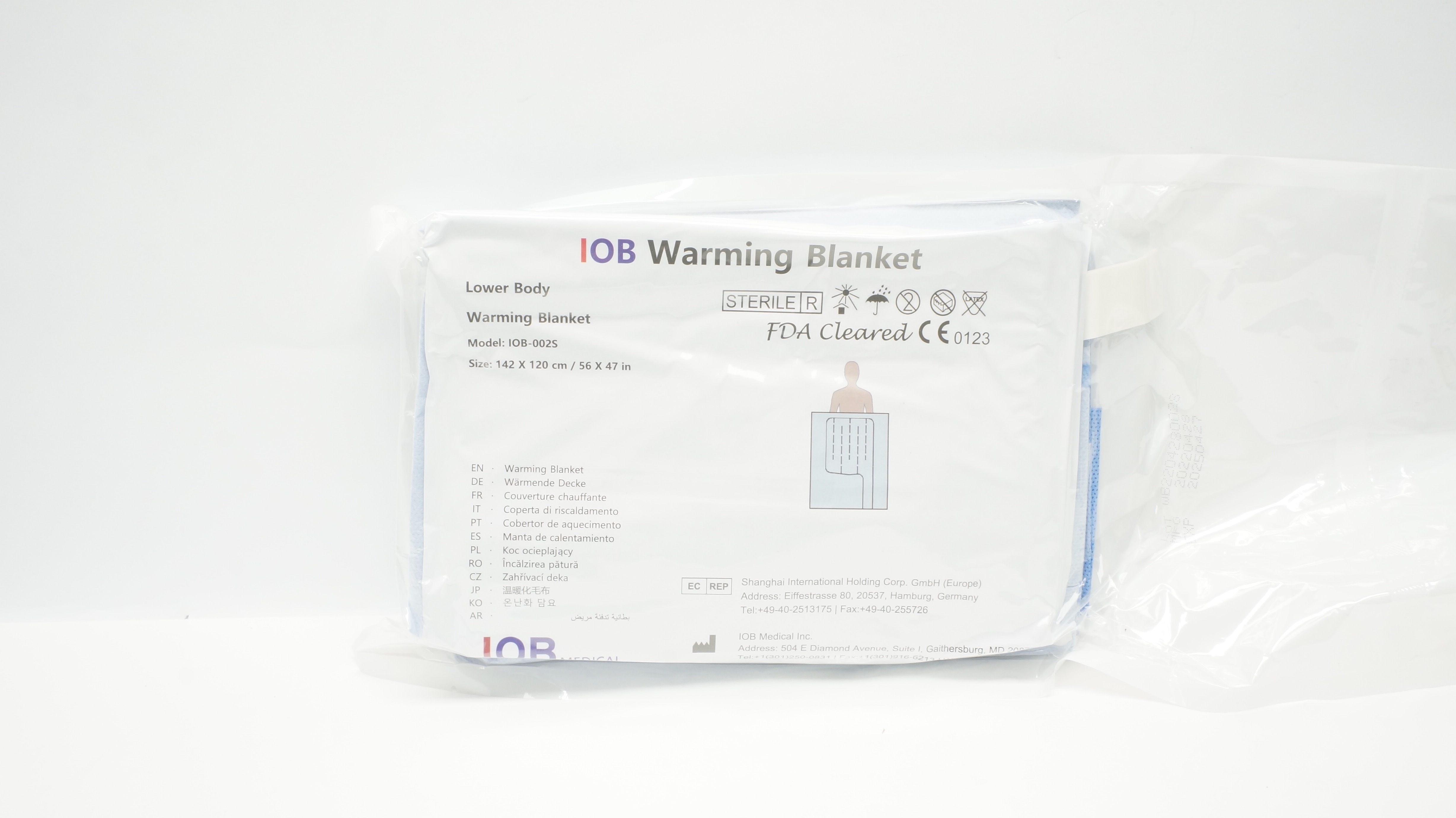 IOB Medical IOB-002S Warming Blanket 56inch x 47inch