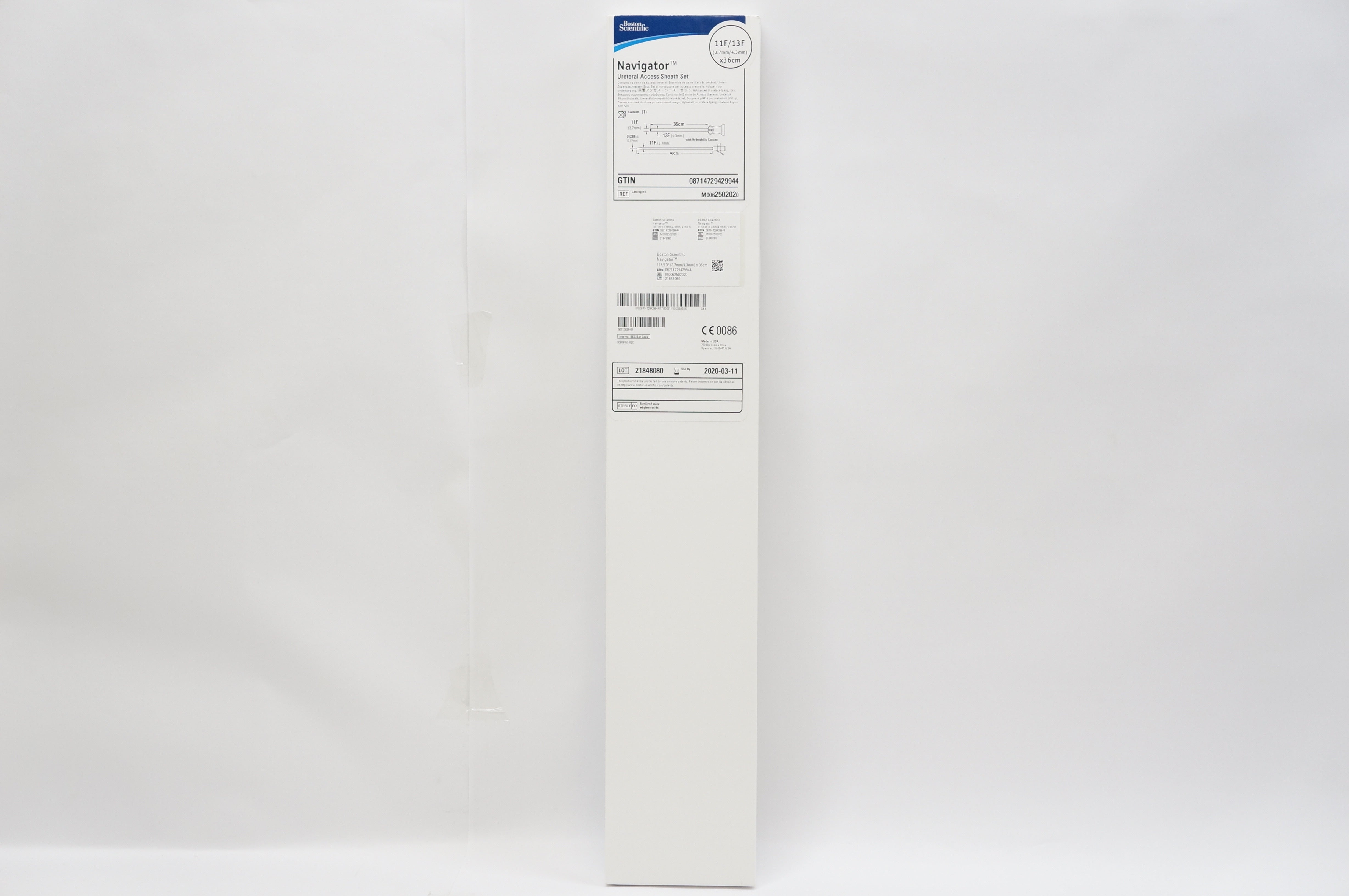 Boston Scientific M0062502020 Navigator Uret. Access Sheath Set,11F/13Fx36cm (x)