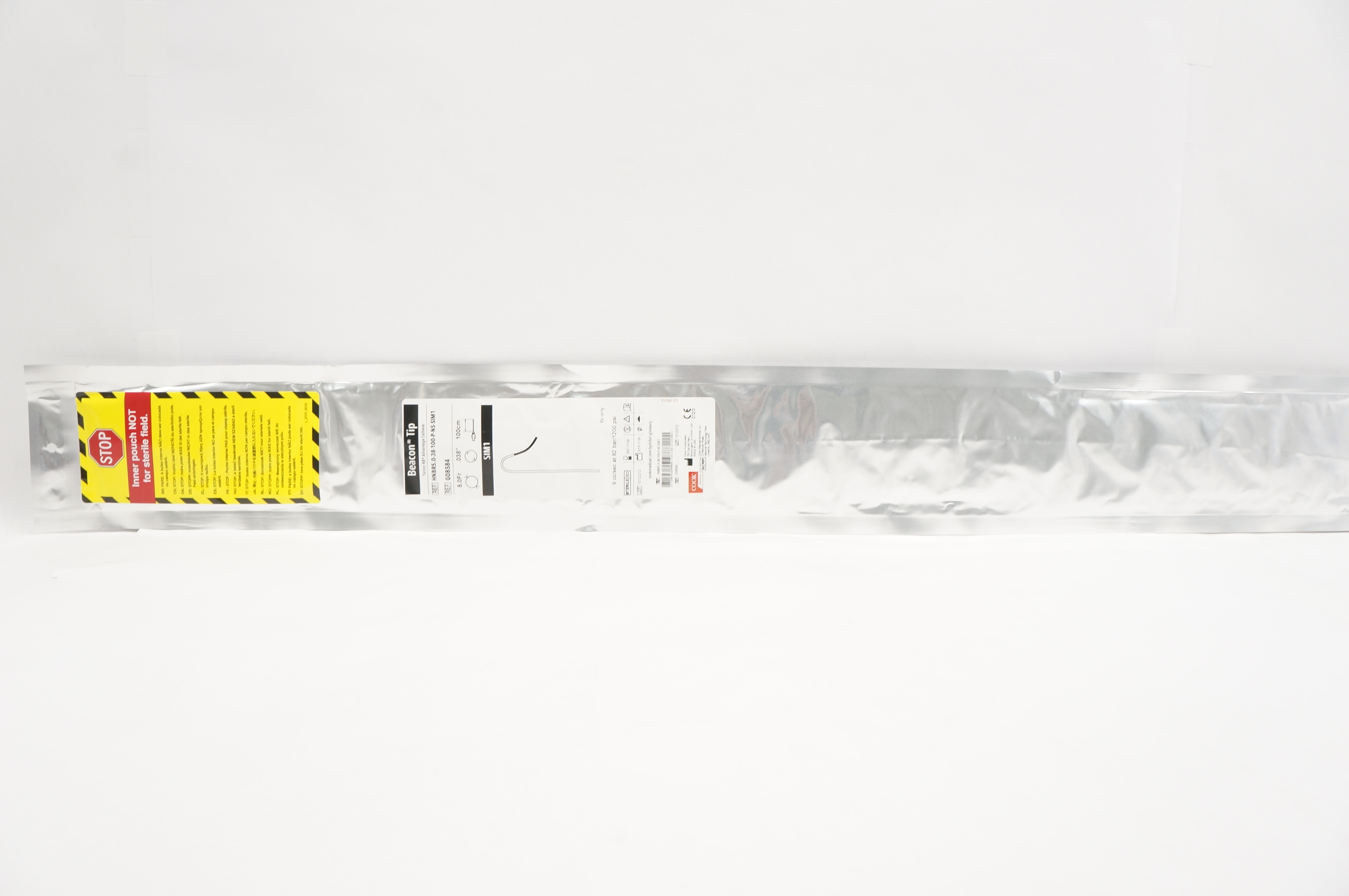 Cook G08584 Beacon Tip SIM1 Torcon NB Advantage Cath 5.0Fr x .038in x 100cm (x)