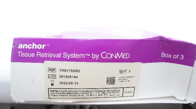 Conmed TRS175SB2 Anchor Tissue Retrieval System 15mm - Box of 3 (x)