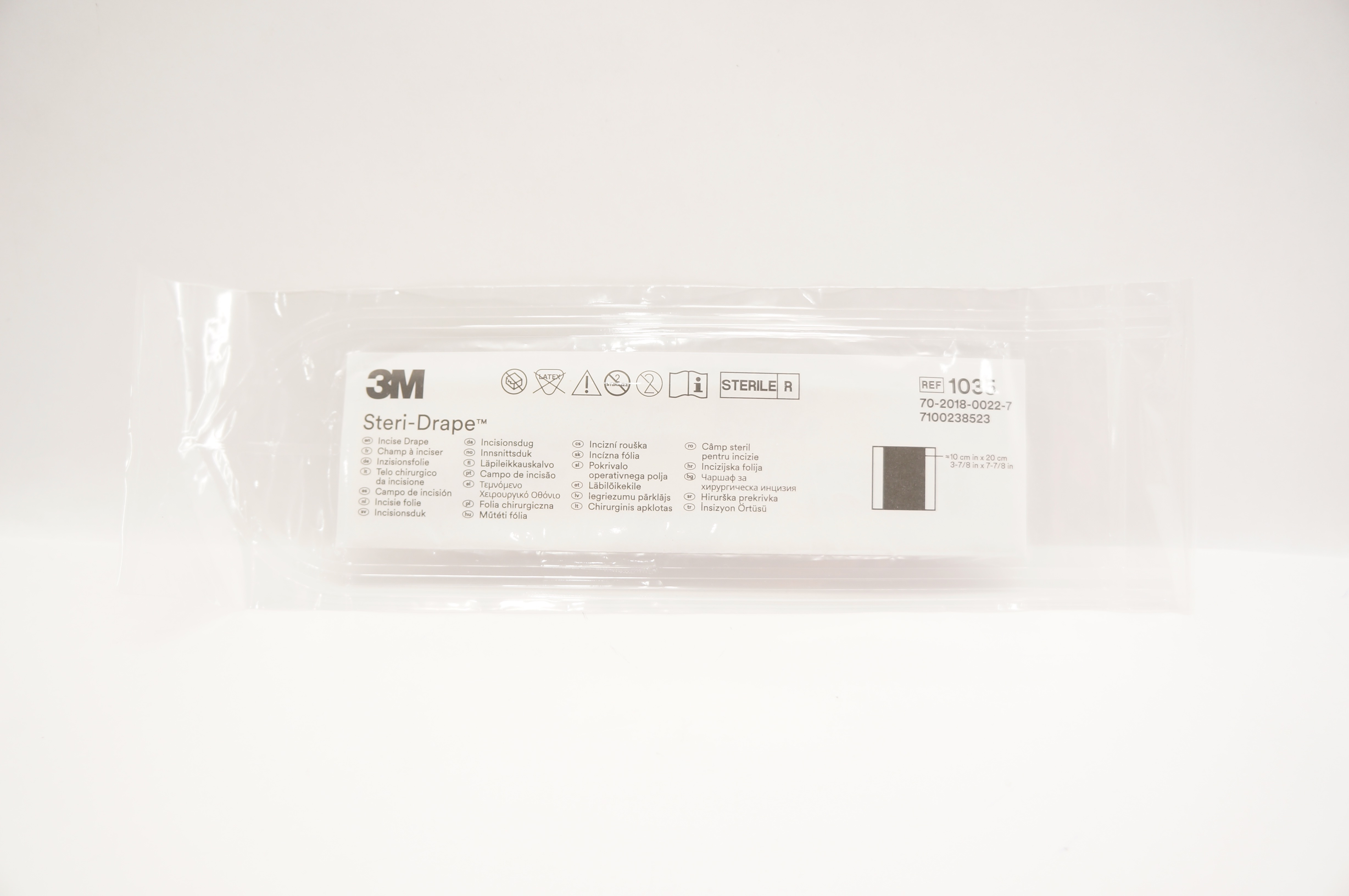 3M 1035 Steri-Drape Incise Drape 3-7/8 x 7-7/8