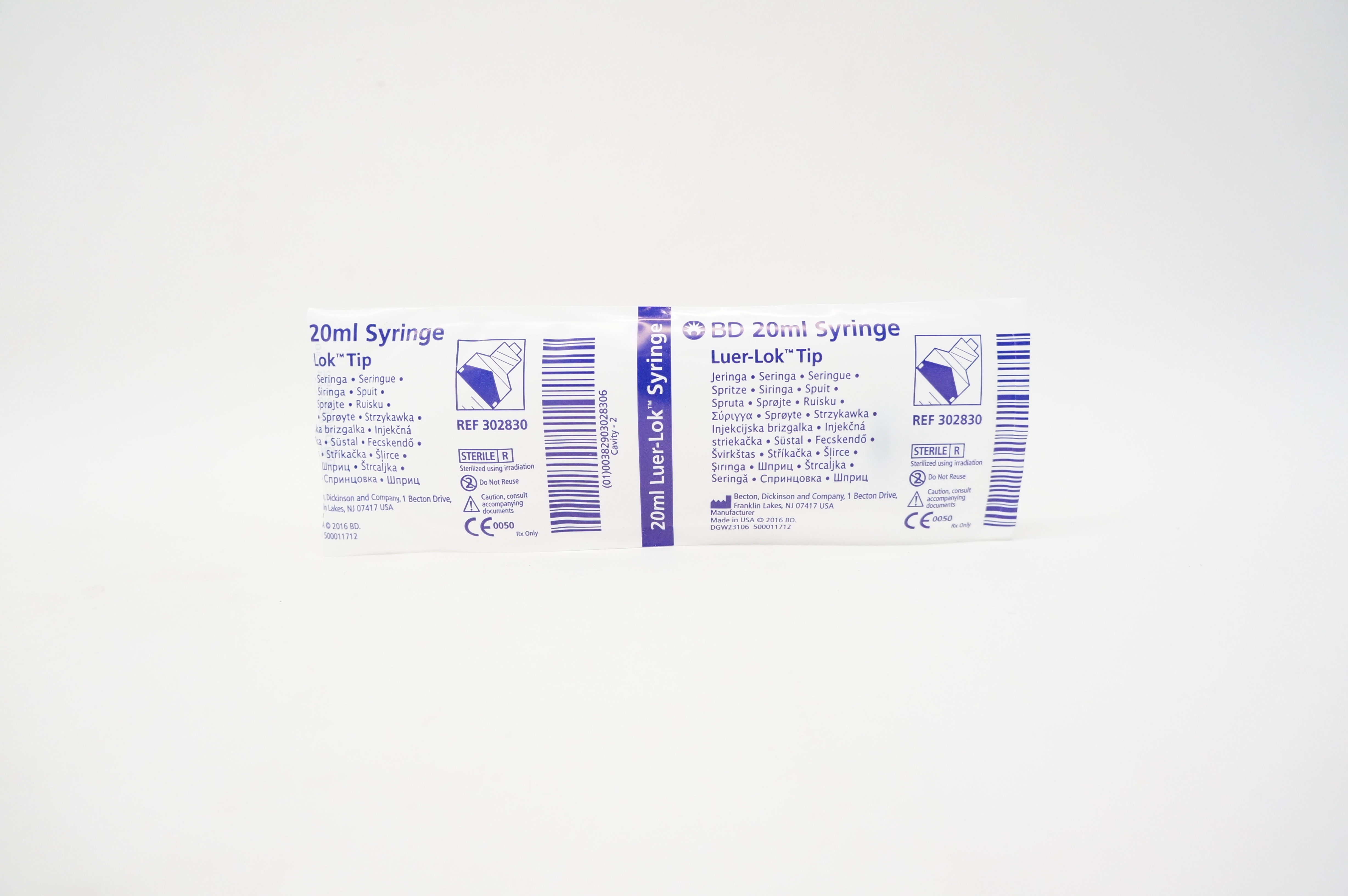 BD 302830 Syringe Luer-Lok Tip 20 ml