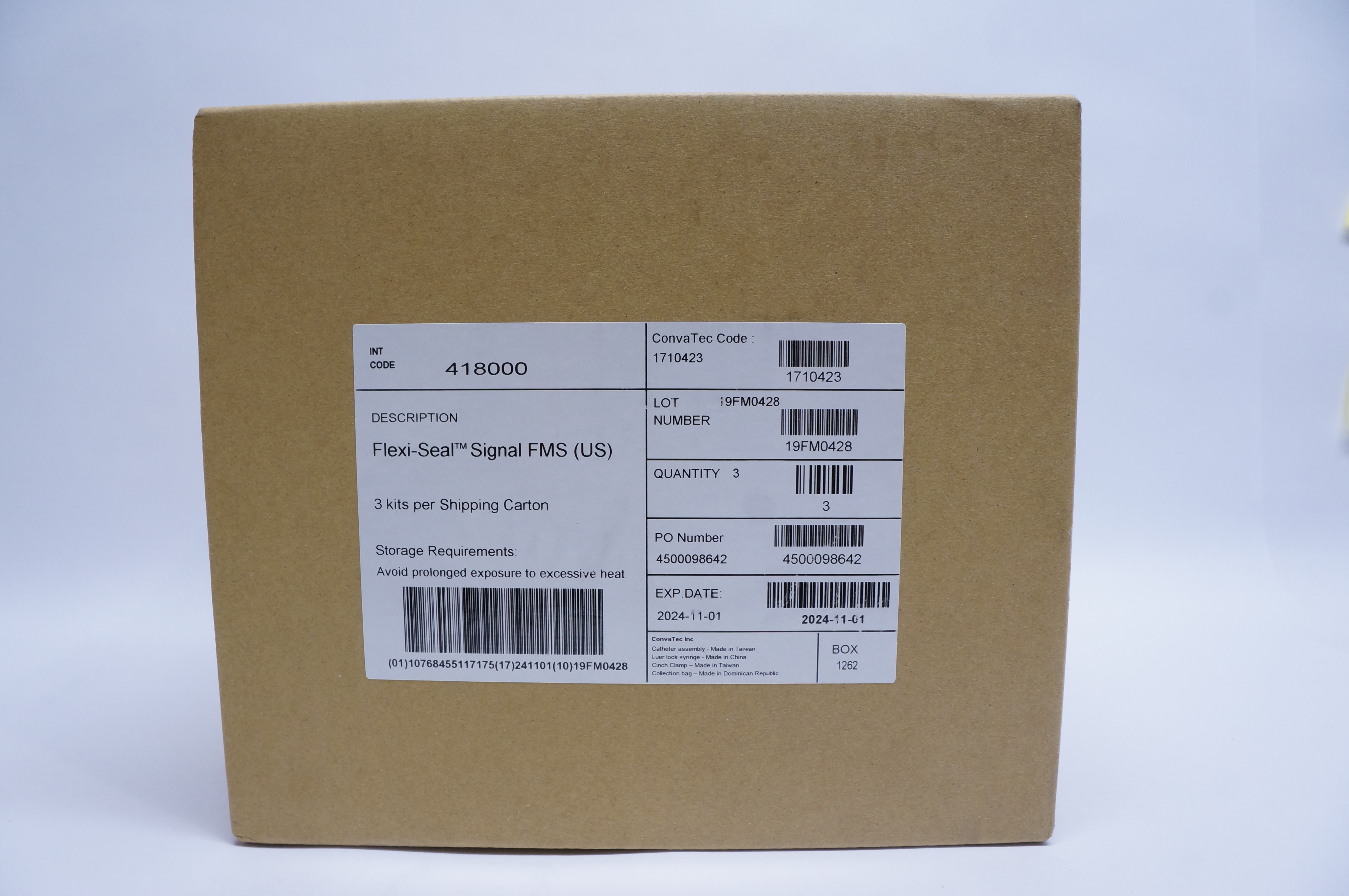 ConvaTec 418000 Flexi Seal Signal Fecal Management System - Lot of 3