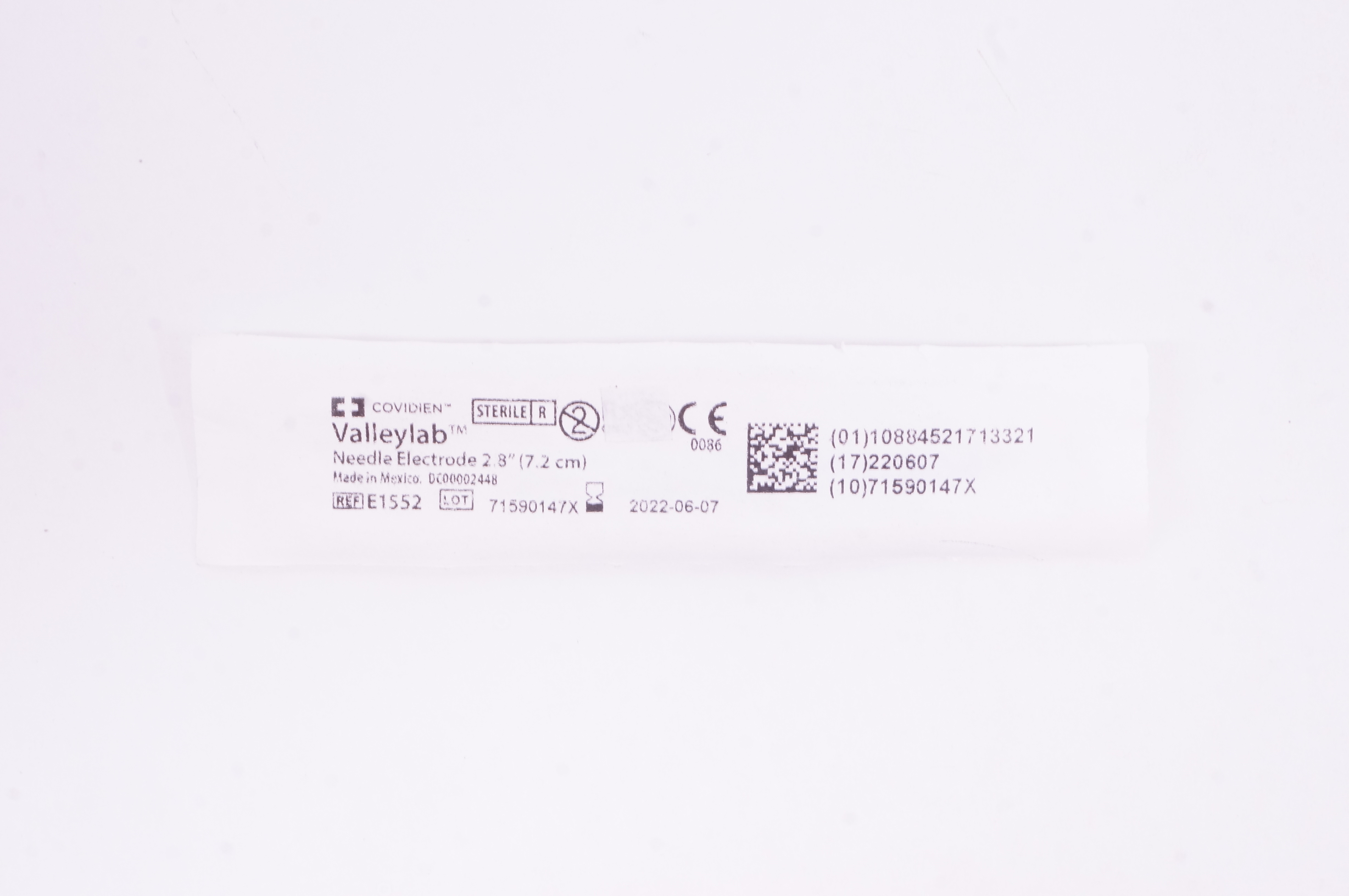 Covidien E1552 Valleylab Ndle Electrode 2.8inch