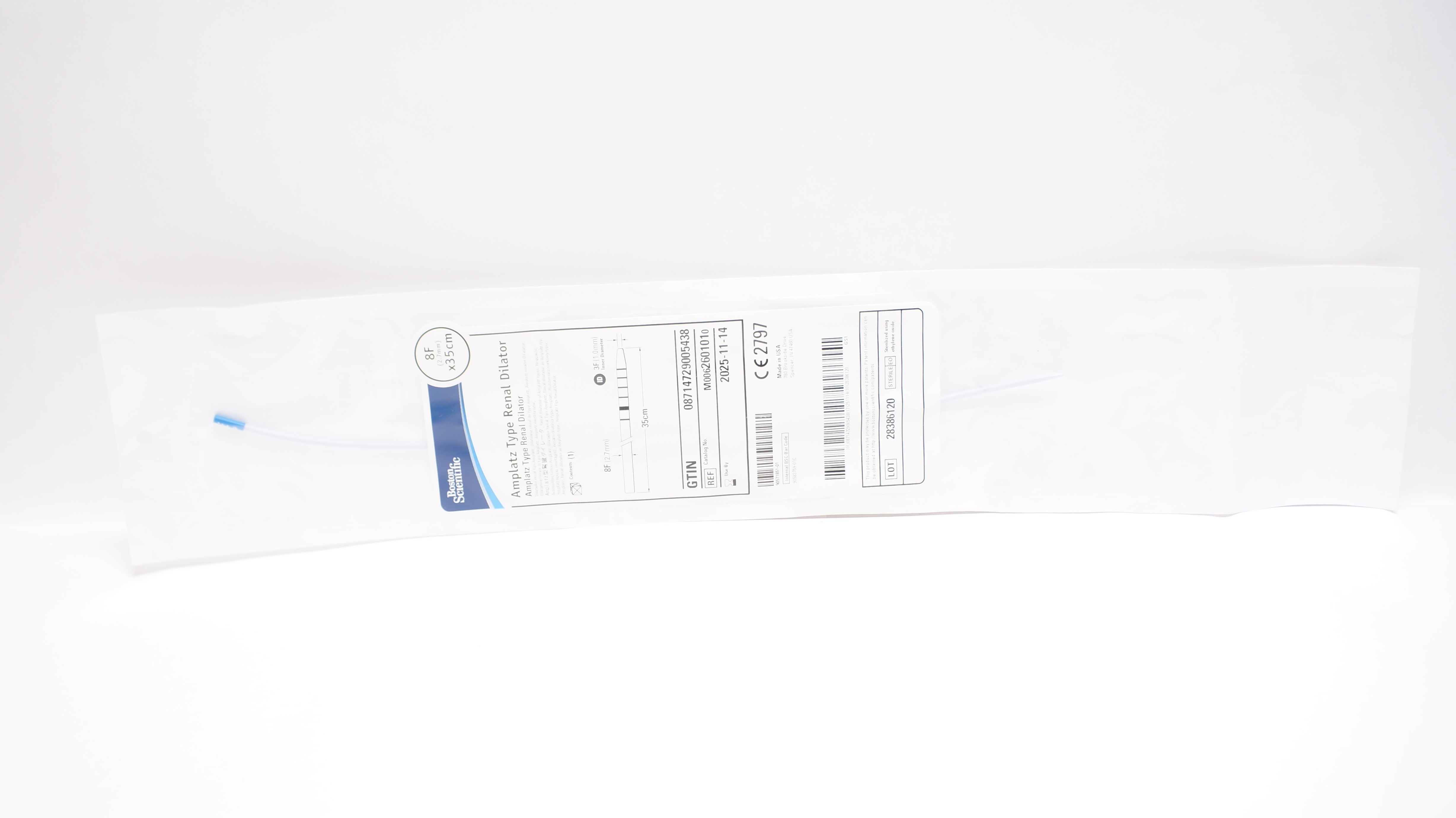 Boston Scientific 260101 Amplatz Type Renal Dilator 8F 35cm