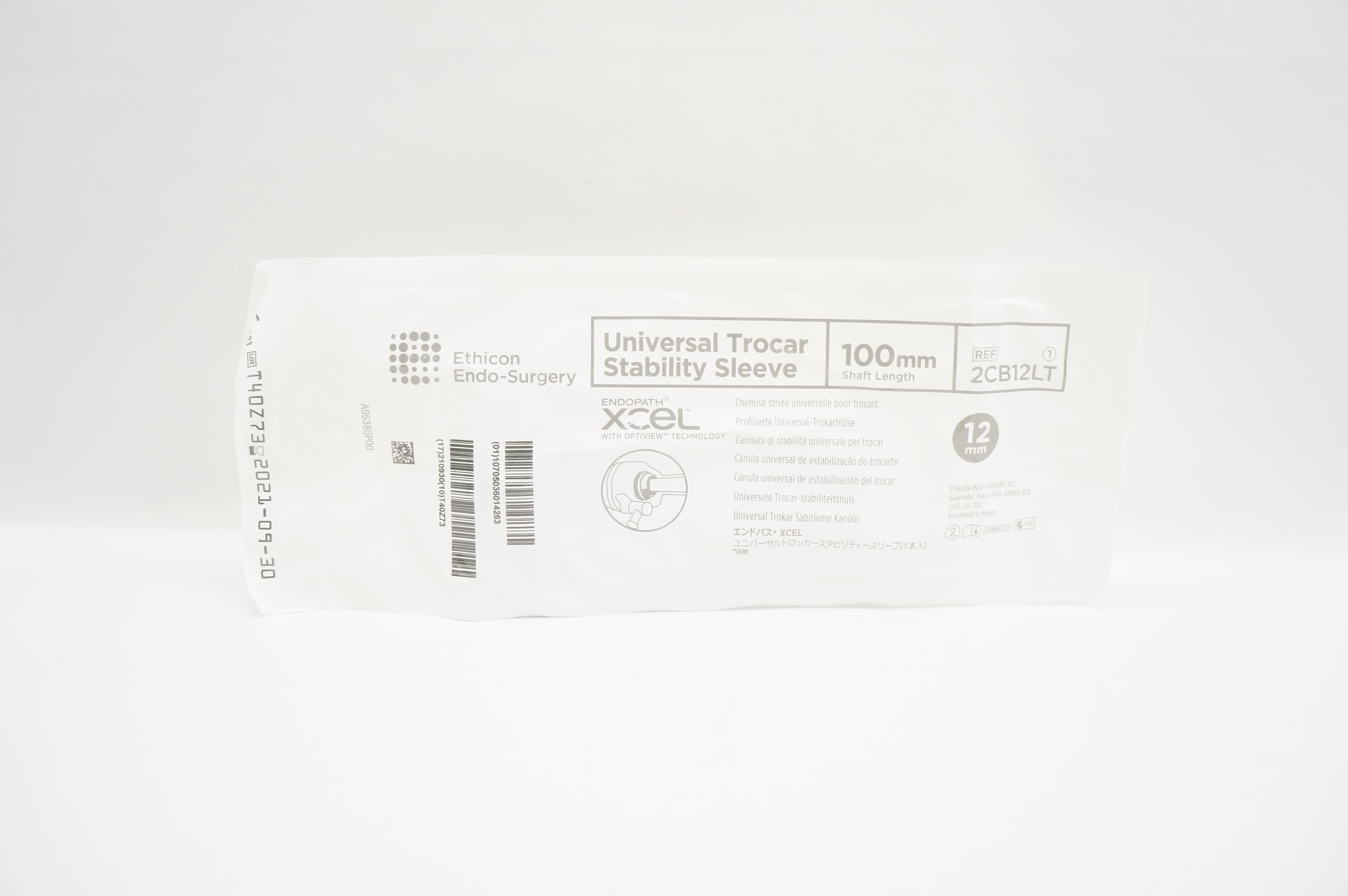 Ethicon 2CB12LT Endopath XCEL Universal Trocar Stability Sleeve 100mm x 12mm (x)