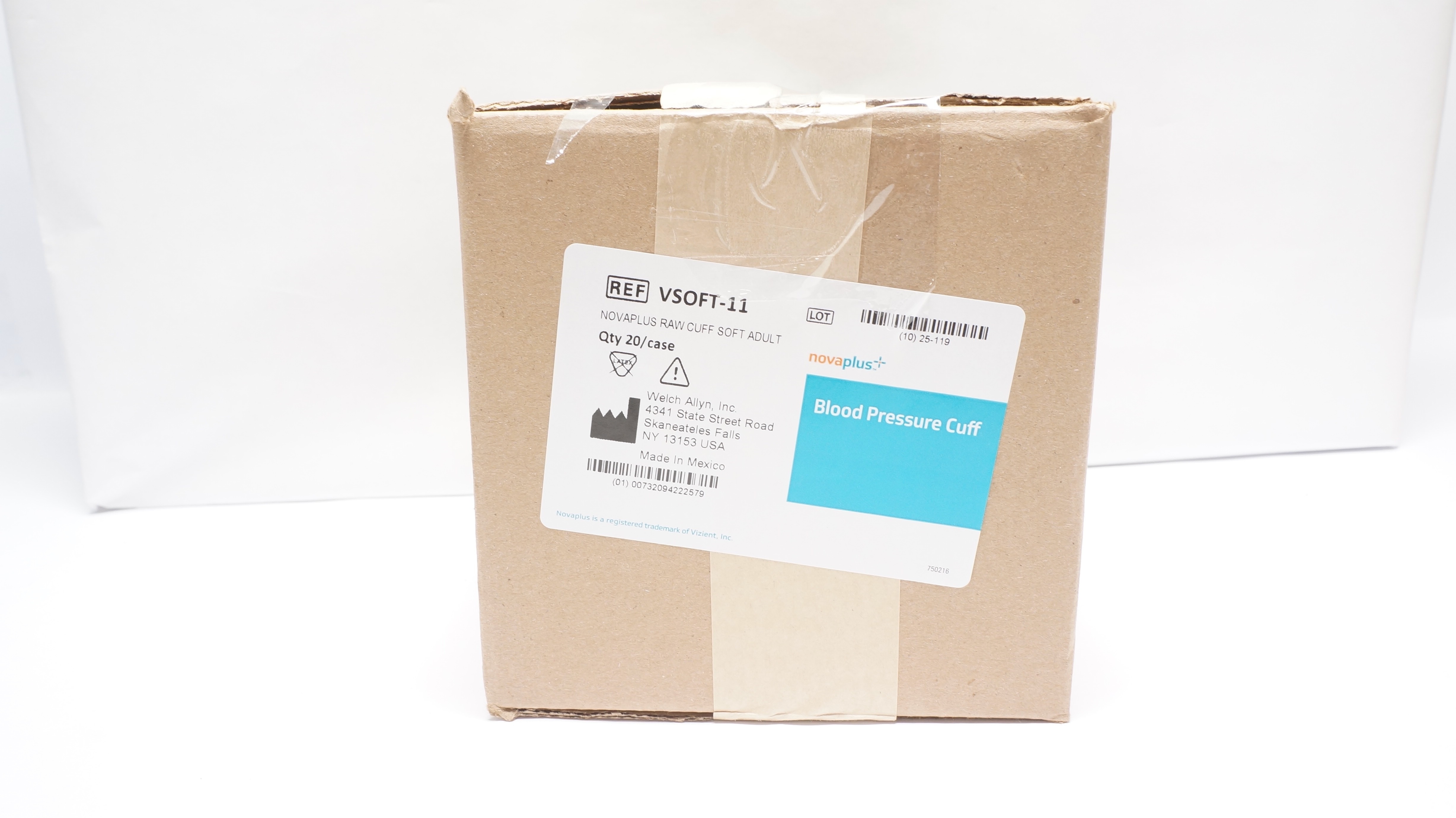 Welch Allyn VSOFT-11 Novaplus Blood Pressure Cuff Soft Adult - Case of 8