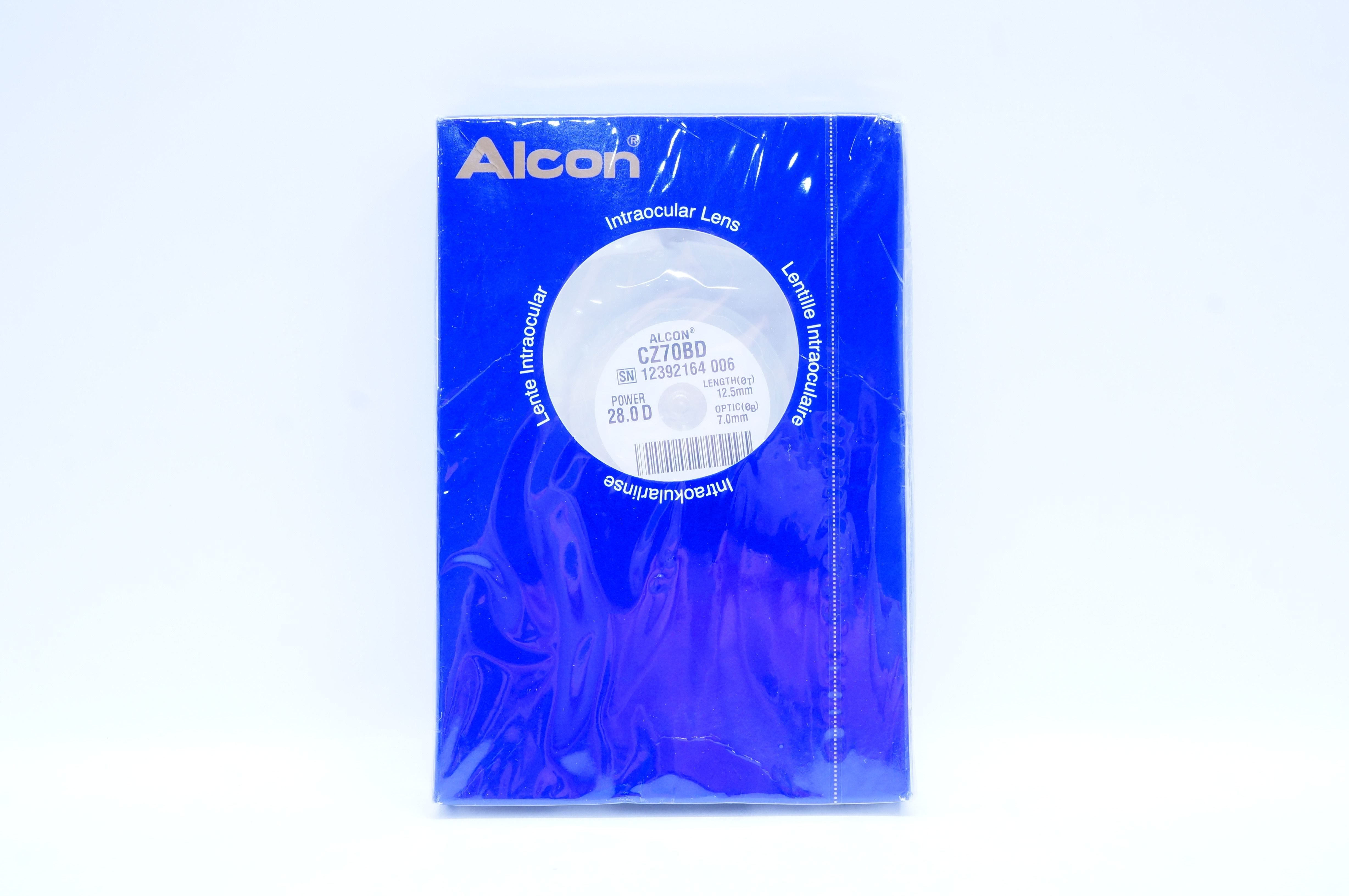 Alcon Laboratories CZ70BD Intraocular Lens 28.0 D x 7.0mm x 12.5mm (x)