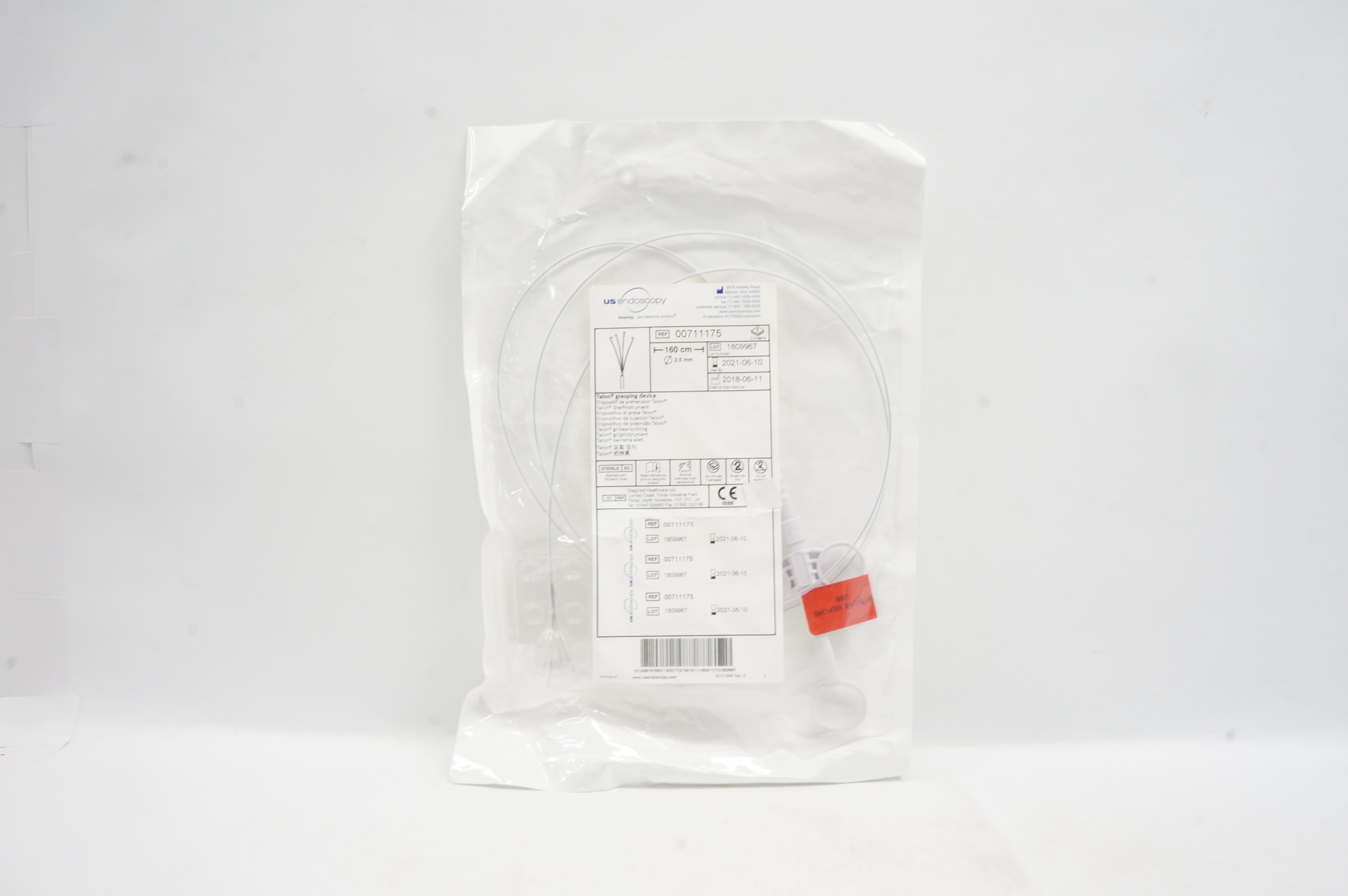 US Endoscopy 00711175 Talon Grasping Device 160cm x 2.5mm (x)