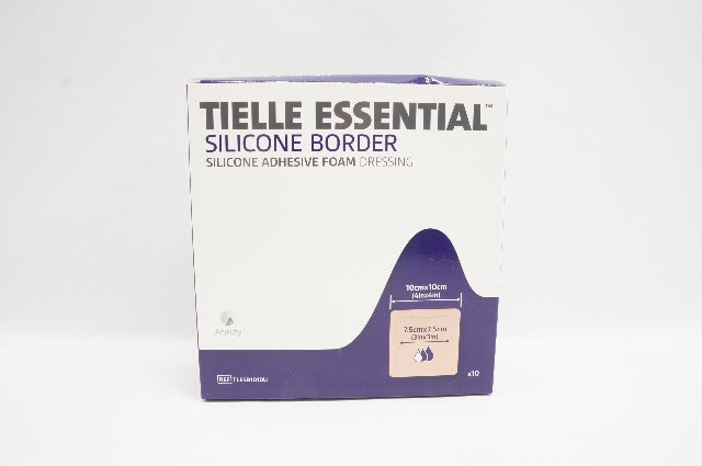 Systagenix TLESB1010U Tielle Essential Sil Border Adhesive Foam Dressing-Boxof10